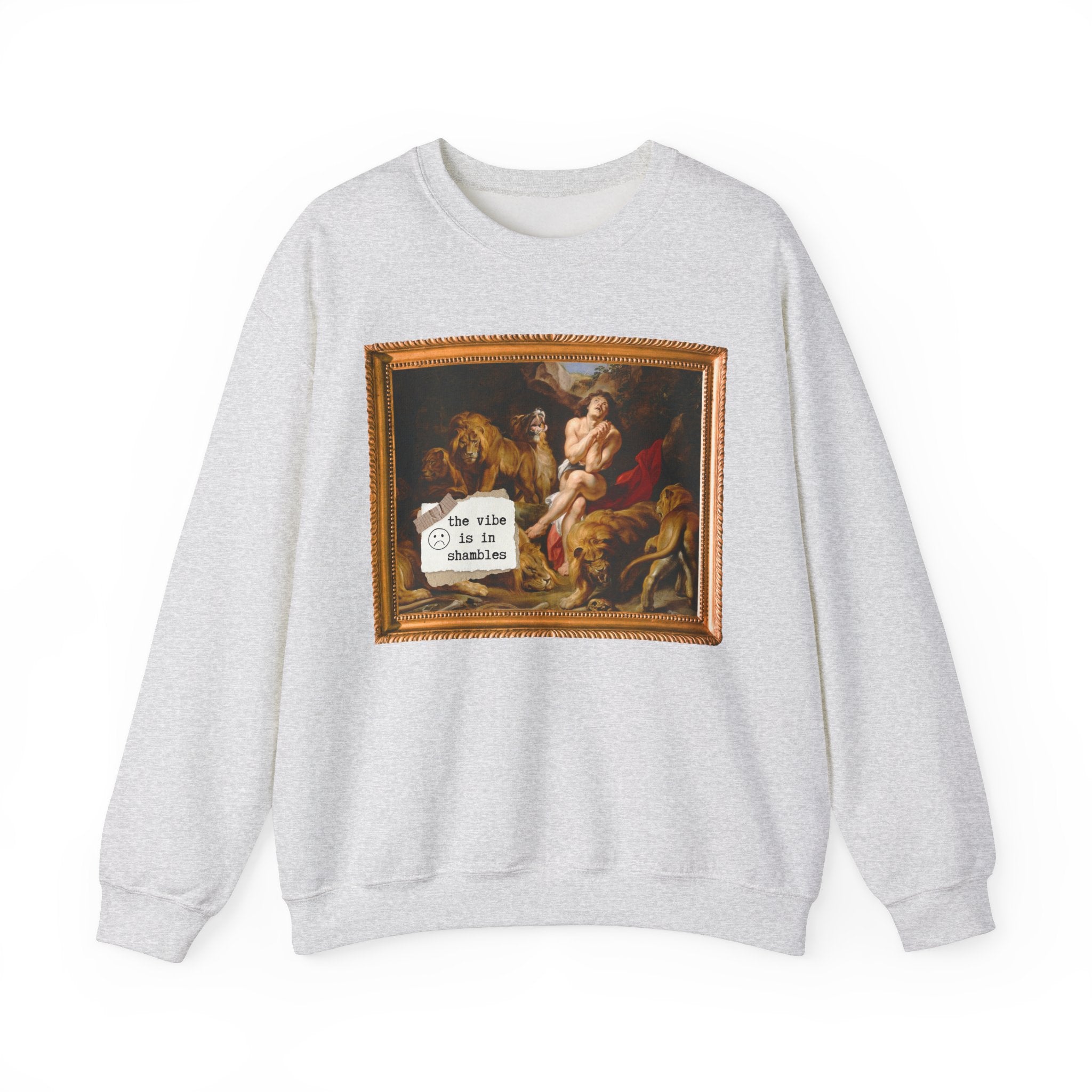 Silly Art History Sweatshirt: The Vibe is in Shambles, Funny Saying Shirt, Peter Paul Rubens 17th Century Painting European Art History Gift - Opal and June