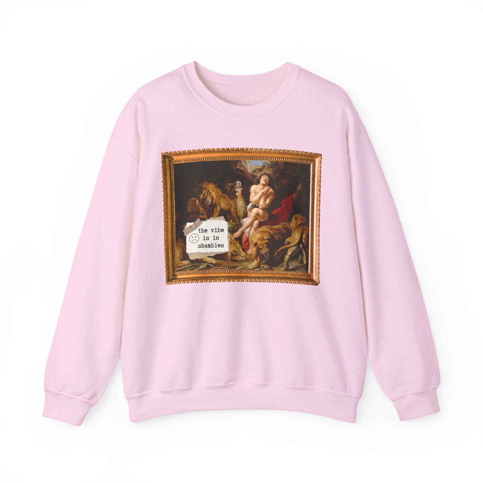 Silly Art History Sweatshirt: The Vibe is in Shambles, Funny Saying Shirt, Peter Paul Rubens 17th Century Painting European Art History Gift - Opal and June
