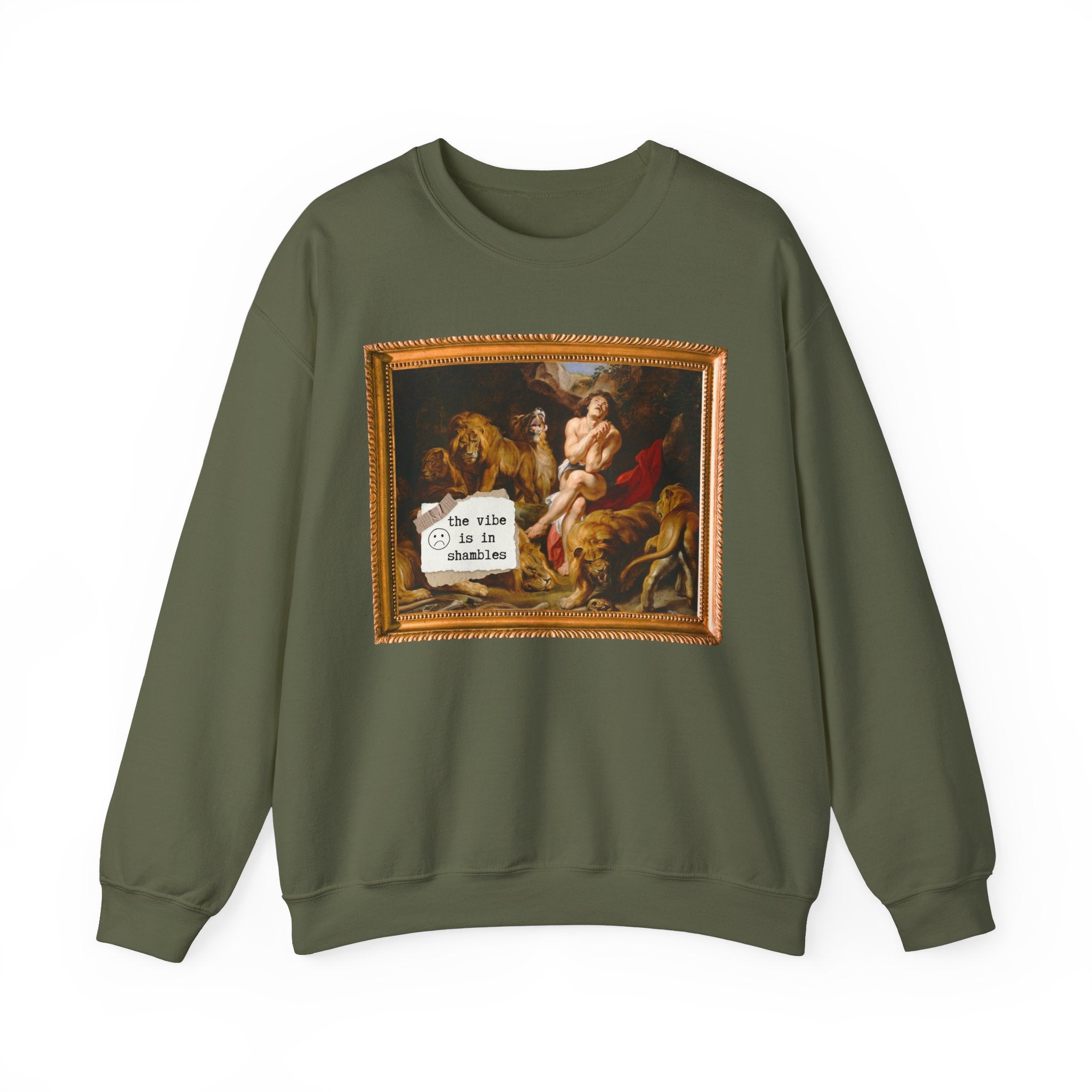 Silly Art History Sweatshirt: The Vibe is in Shambles, Funny Saying Shirt, Peter Paul Rubens 17th Century Painting European Art History Gift - Opal and June