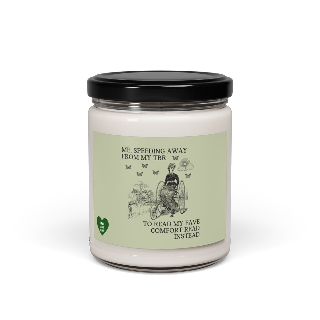 Silly Bookish Candle for Romance Reader: Funny Historical Fiction Candle, Boho Butterflies, Cute TBR Reading Gift, Bookworm or Librarian - Opal and June