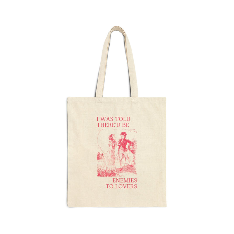 Silly Bookish Tote Bag for Romance Reader: Enemies to Lovers - Opal and June