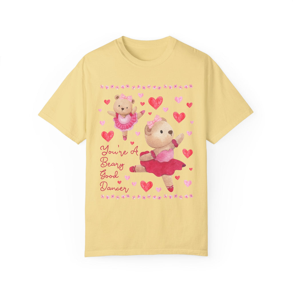 Silly Dance Teacher Tee Shirt, Ballet Teacher: You're a Beary Good Dancer, Encouraging Balletcore Shirt, Cute 90s Aesthetic Tee with Hearts - Opal and June