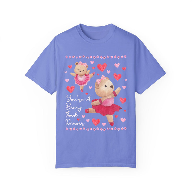 Silly Dance Teacher Tee Shirt, Ballet Teacher: You're a Beary Good Dancer, Encouraging Balletcore Shirt, Cute 90s Aesthetic Tee with Hearts - Opal and June