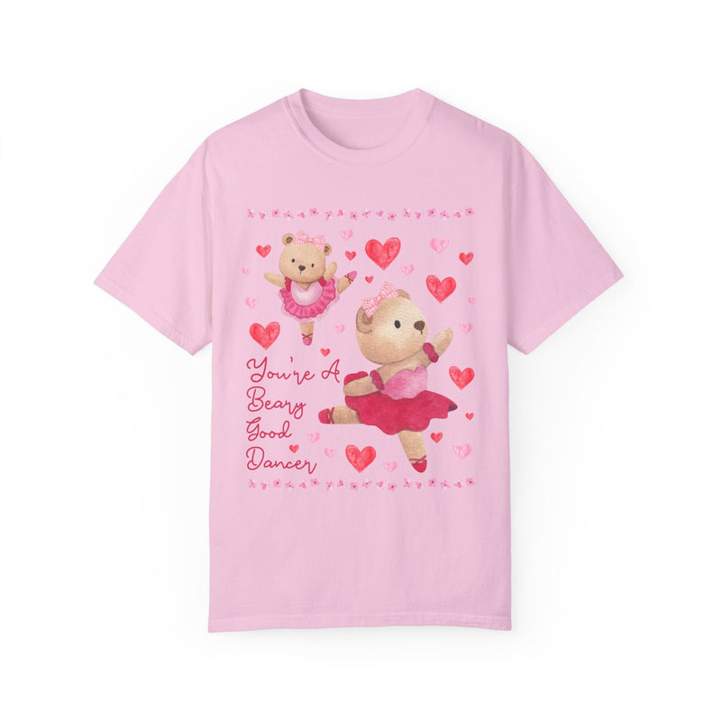 Silly Dance Teacher Tee Shirt, Ballet Teacher: You're a Beary Good Dancer, Encouraging Balletcore Shirt, Cute 90s Aesthetic Tee with Hearts - Opal and June