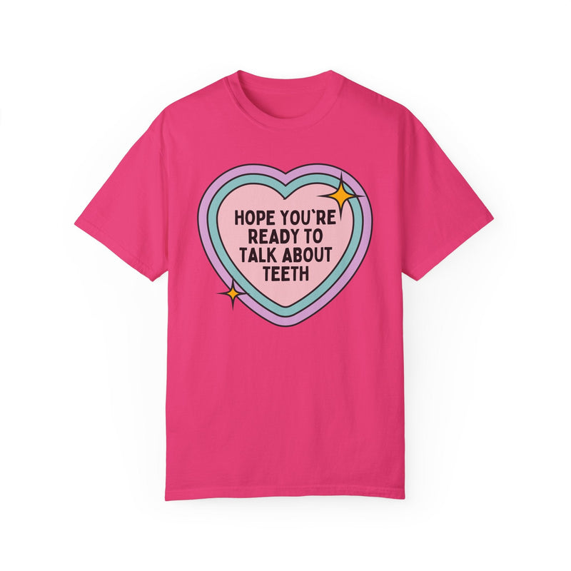 Silly Dentist Tee Shirt for Dental Hygienist, Funny Saying Dental Assistant Shirt, Graduation Gift, Cute Dental Education Present with Heart - Opal and June