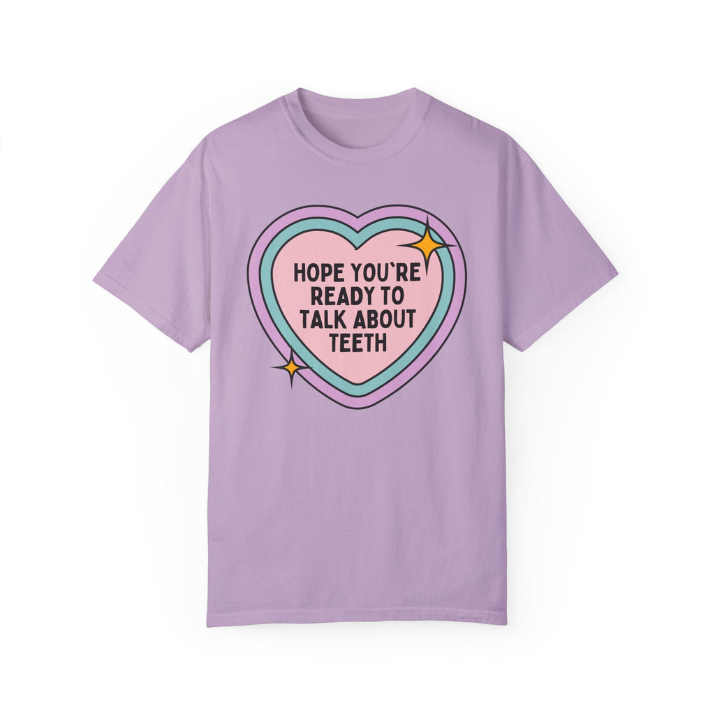 Silly Dentist Tee Shirt for Dental Hygienist, Funny Saying Dental Assistant Shirt, Graduation Gift, Cute Dental Education Present with Heart - Opal and June
