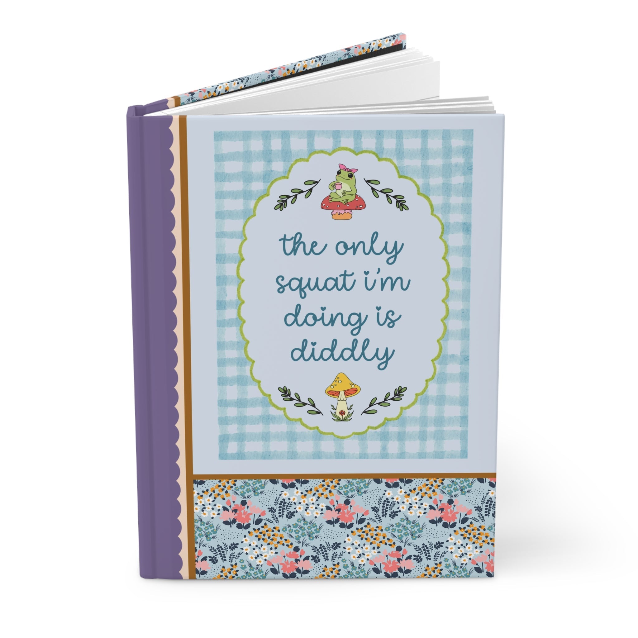 Silly Frog Lover Notebook for Animal Lover, Funny Saying Staying Home Today Journal for Mom or College Student, Iconic Chaotic Amphibian Diary - Opal and June
