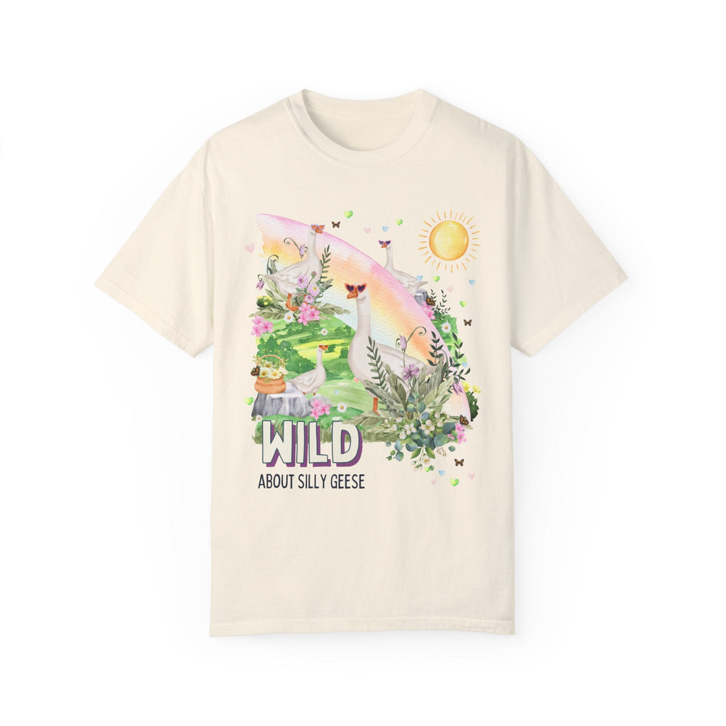 Silly Geese Tee Shirt with Flowers - Opal and June