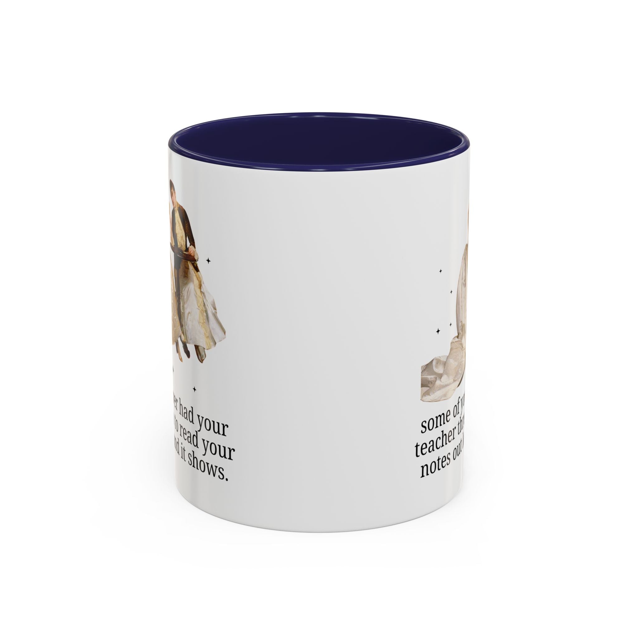 Silly High School Teacher Coffee Mug with Famous Painting of Women, Unhinged Goblincore Middle School Teacher 11 Oz Mug, Art History Mug - Opal and June