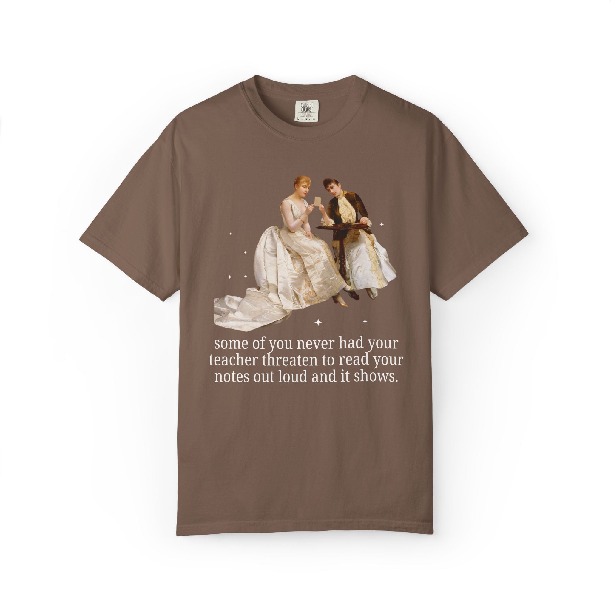 Silly High School Teacher Tee Shirt with Famous Painting of Women, Unhinged Goblincore Middle School Teacher T-Shirt, Art History Tee - Opal and June