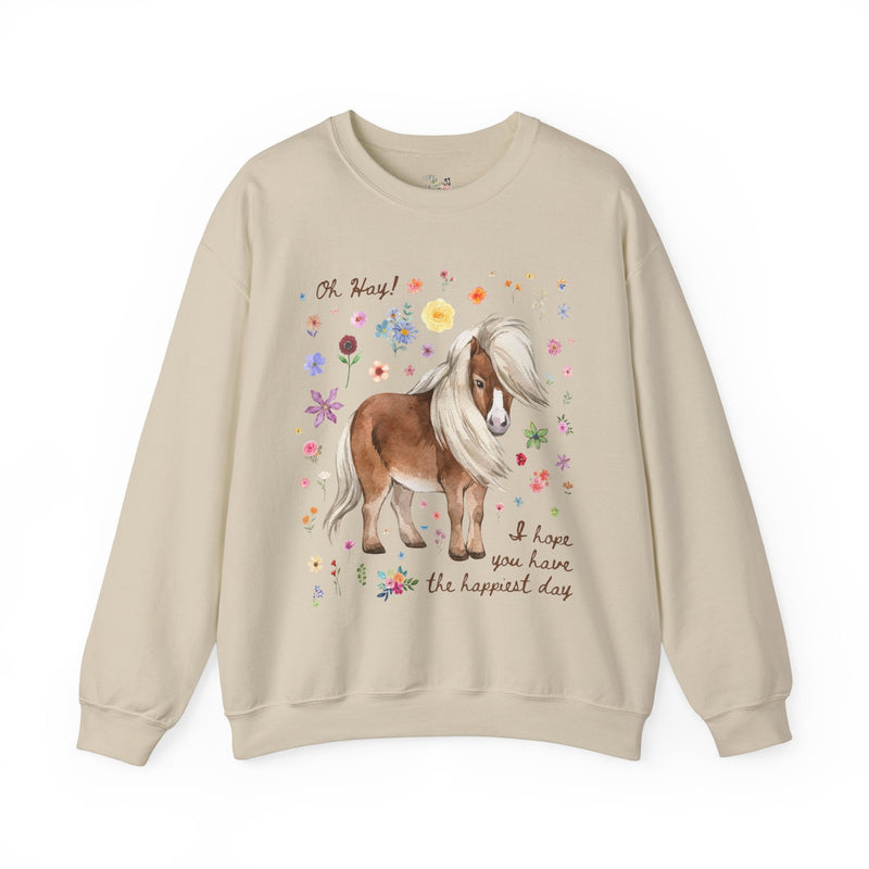 Silly Mini Horse Sweatshirt - Opal and June