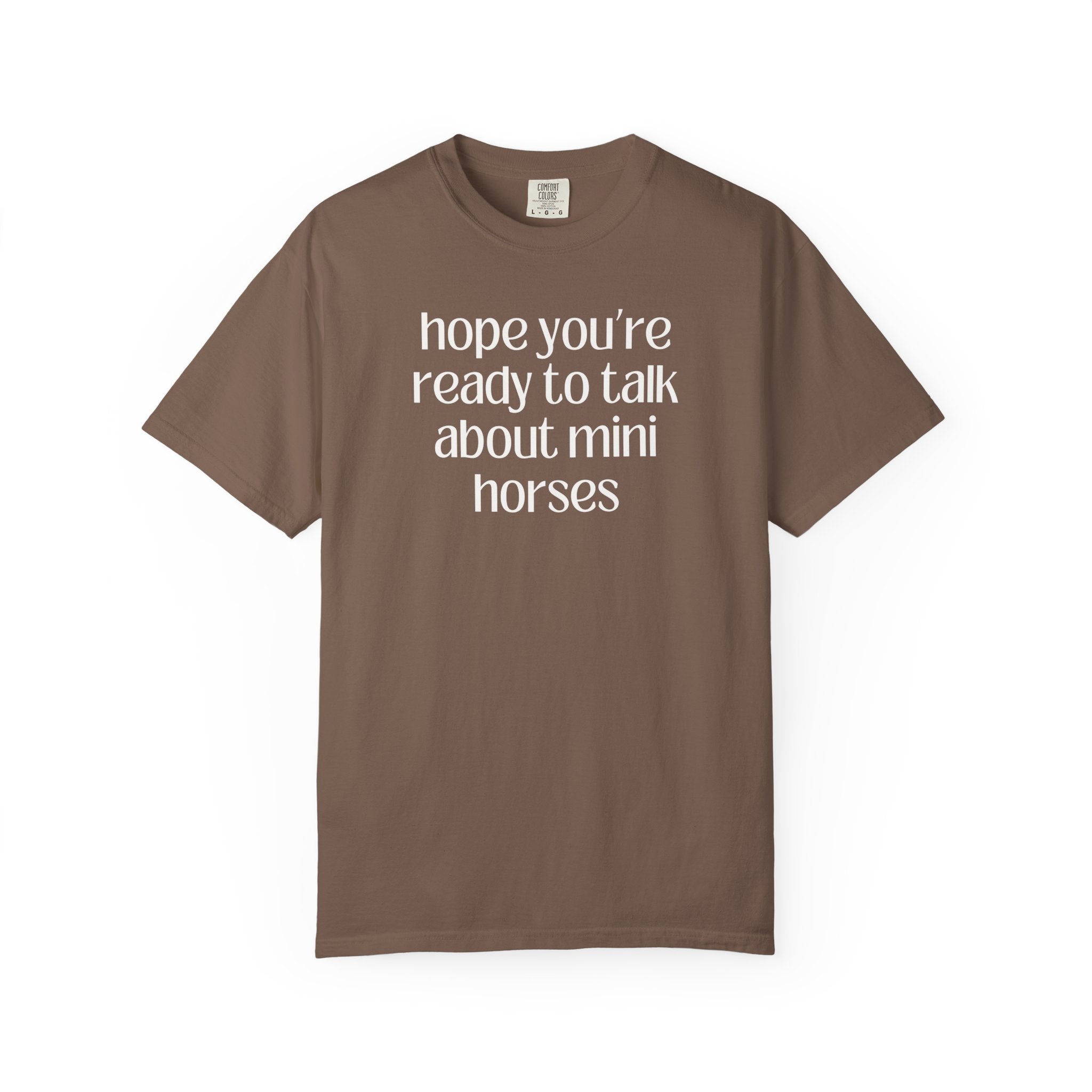 Silly Miniature Horse Lover T-Shirt: Gift for Friend Who Loves Ponies or Cute Mini Horses, Funny Saying Retro Aesthetic Animal Lover Tee - Opal and June