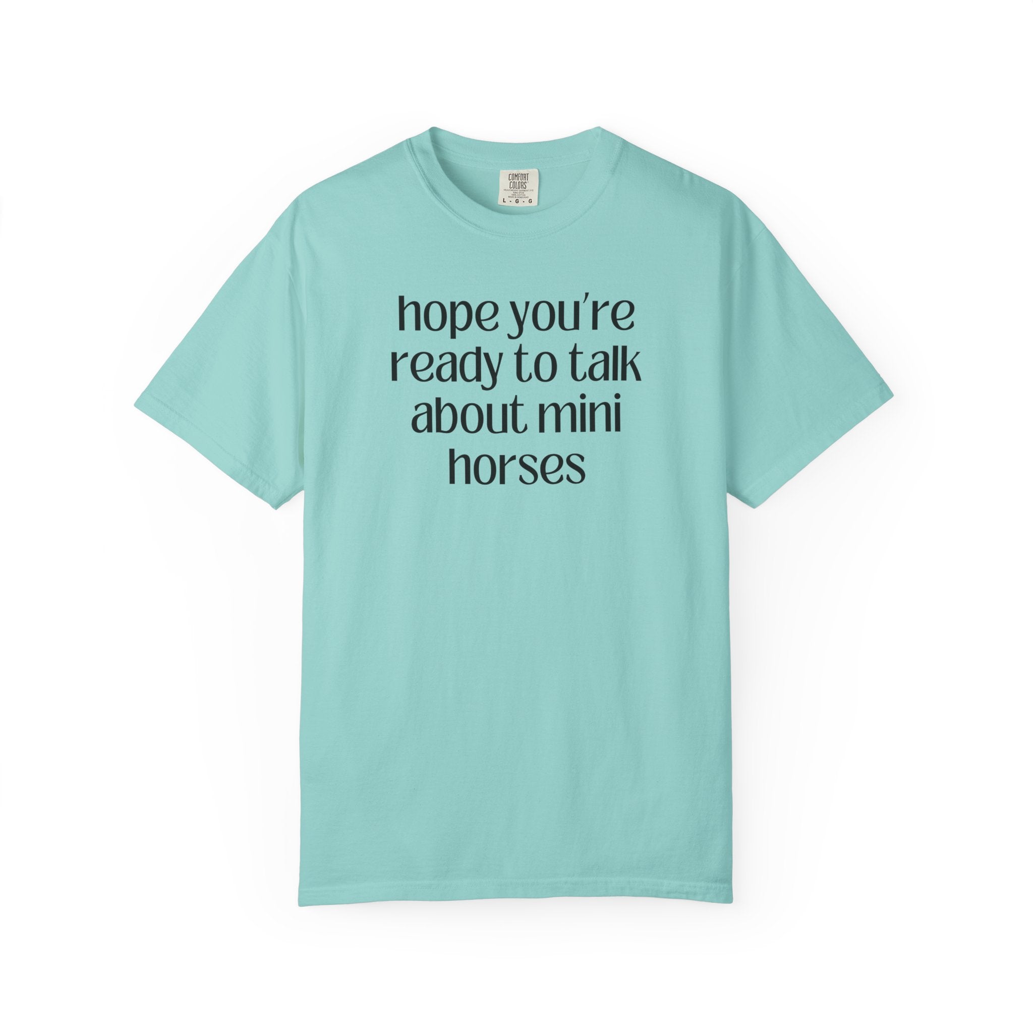 Silly Miniature Horse Lover T-Shirt: Gift for Friend Who Loves Ponies or Cute Mini Horses, Funny Saying Retro Aesthetic Animal Lover Tee - Opal and June