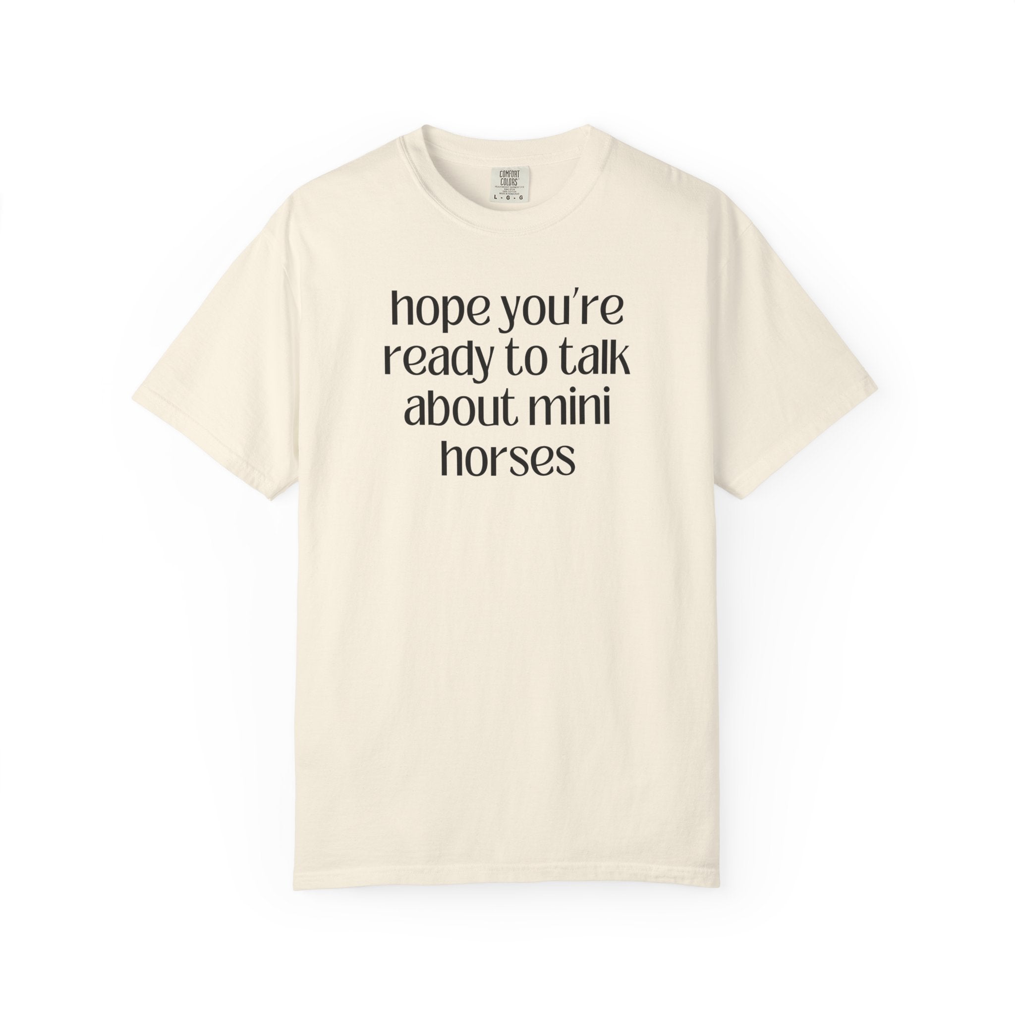 Silly Miniature Horse Lover T-Shirt: Gift for Friend Who Loves Ponies or Cute Mini Horses, Funny Saying Retro Aesthetic Animal Lover Tee - Opal and June