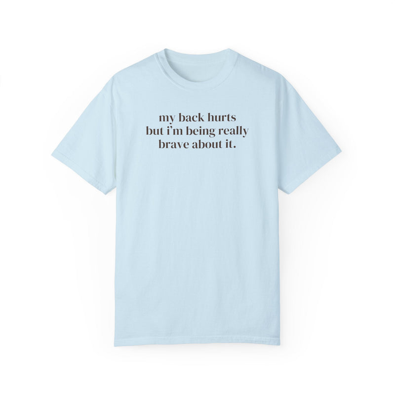 Silly My Back Hurts Tee Shirt, Funny Saying Fibromyalgia T-Shirt, Thirty or Fortieth Birthday Gift, Cute Unhinged Mother's Day Present - Opal and June