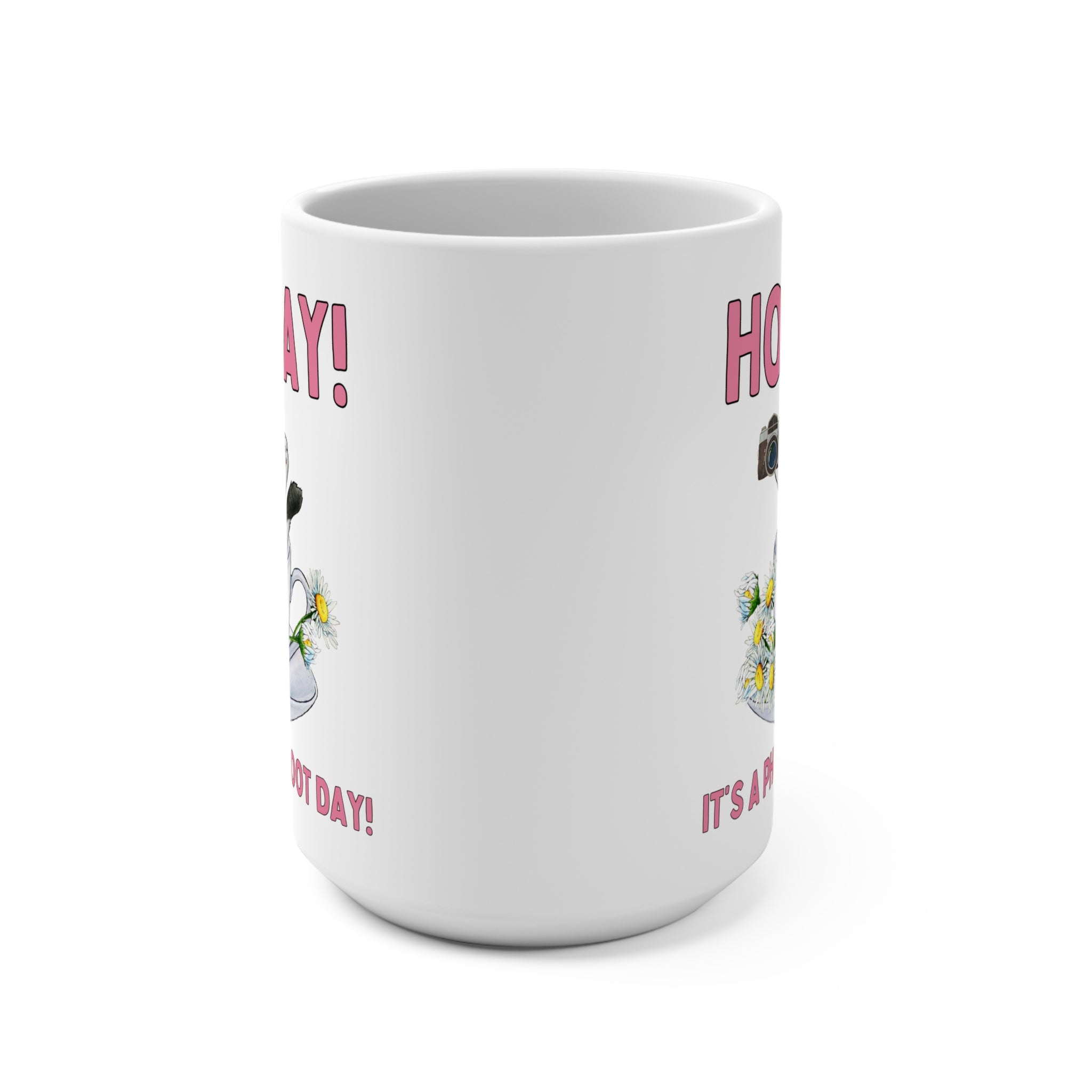 Silly Photographer Coffee Mug for Wedding Photographer Who Loves Cats: Hooray! It's a Photoshoot Day!, Cat Lover Mug for Photography Student - Opal and June