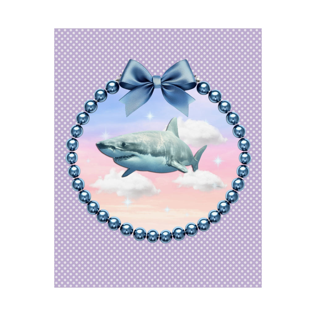 Silly Shark Lover Poster - Opal and June