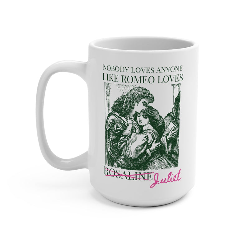 Silly William Shakespeare Coffee Mug for Bookworm Who Loves Romeo and Juliet, Funny Bookish 15 Oz Mug for Romance Reader, Classic Literature - Opal and June