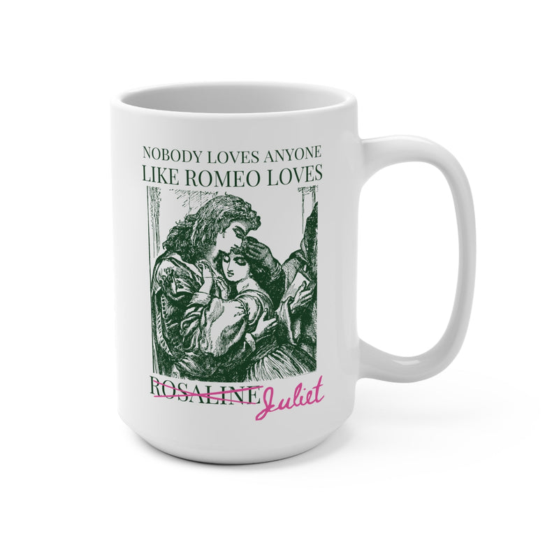 Silly William Shakespeare Coffee Mug for Bookworm Who Loves Romeo and Juliet, Funny Bookish 15 Oz Mug for Romance Reader, Classic Literature - Opal and June