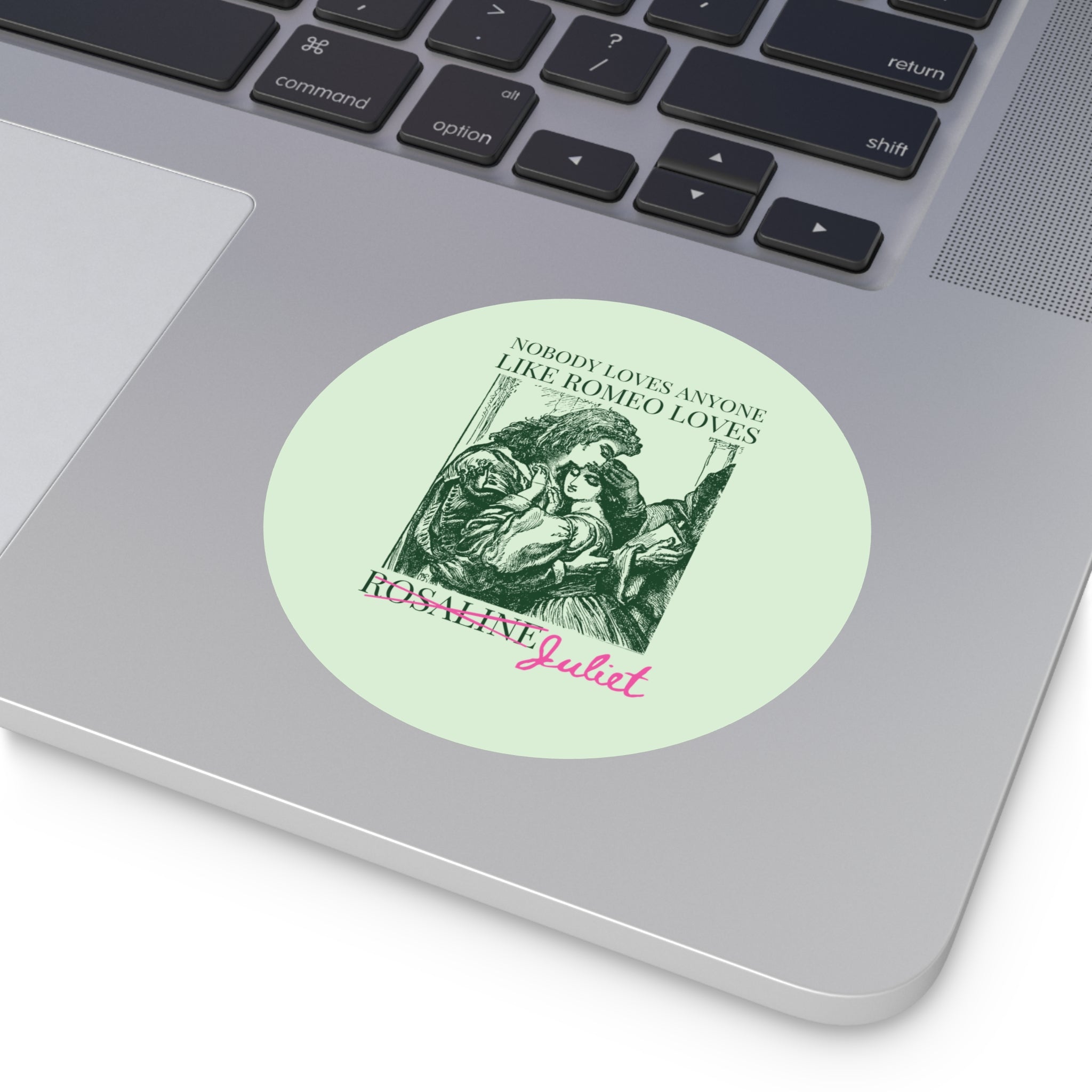 Silly William Shakespeare Sticker for Bookworm Who Loves Romeo and Juliet, Funny Bookish Present for Romance Reader, Classic Literature - Opal and June