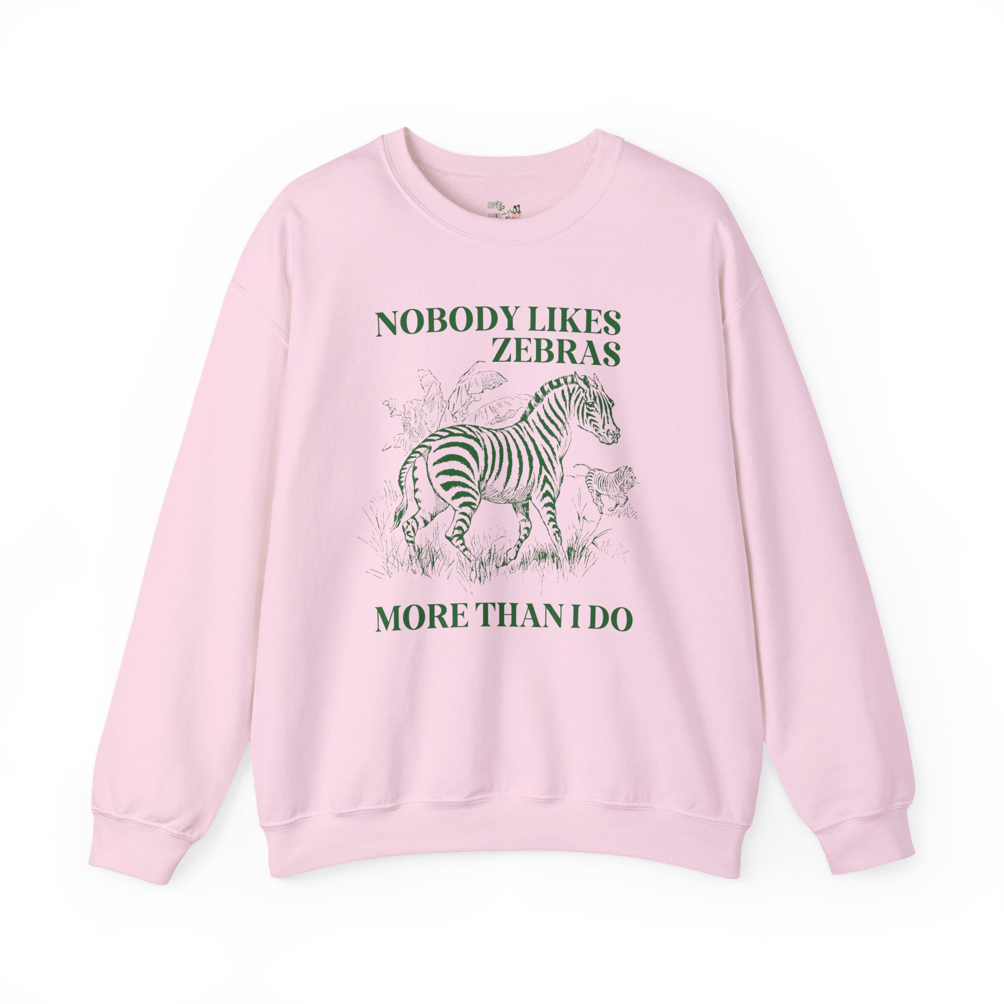 Silly Zebra Lover Sweatshirt, Animal Lover, Trip to Zoo, Wildlife Ecology Biology Teacher Shirt, Birthday Gift for Sister Who Loves Zebras - Opal and June