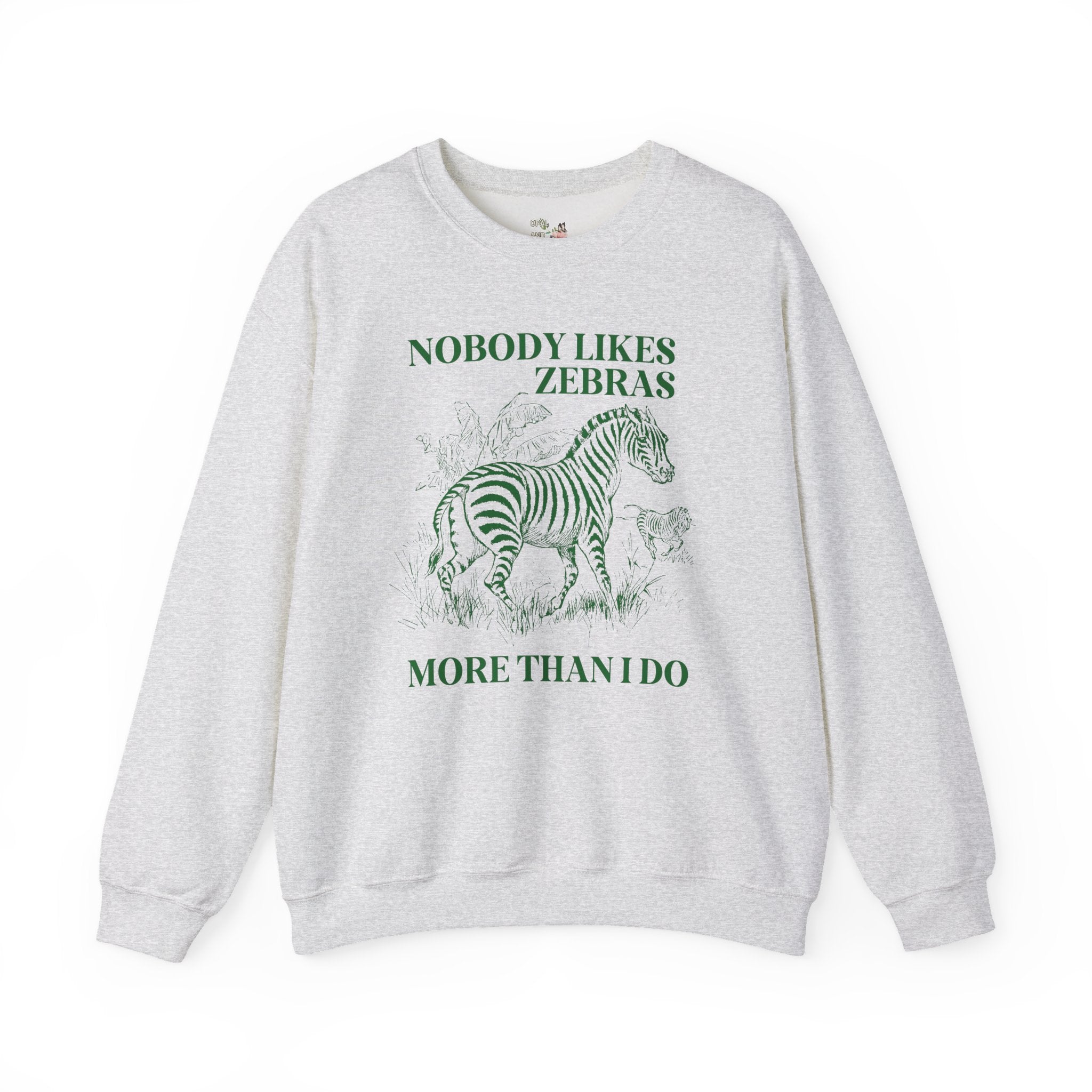 Silly Zebra Lover Sweatshirt, Animal Lover, Trip to Zoo, Wildlife Ecology Biology Teacher Shirt, Birthday Gift for Sister Who Loves Zebras - Opal and June