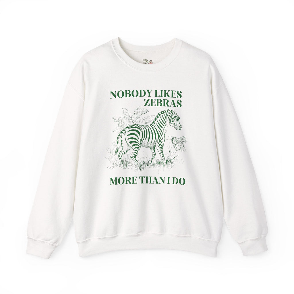Silly Zebra Lover Sweatshirt, Animal Lover, Trip to Zoo, Wildlife Ecology Biology Teacher Shirt, Birthday Gift for Sister Who Loves Zebras - Opal and June