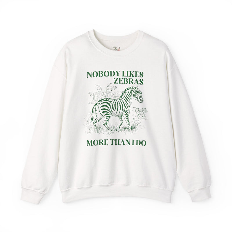 Silly Zebra Lover Sweatshirt, Animal Lover, Trip to Zoo, Wildlife Ecology Biology Teacher Shirt, Birthday Gift for Sister Who Loves Zebras - Opal and June