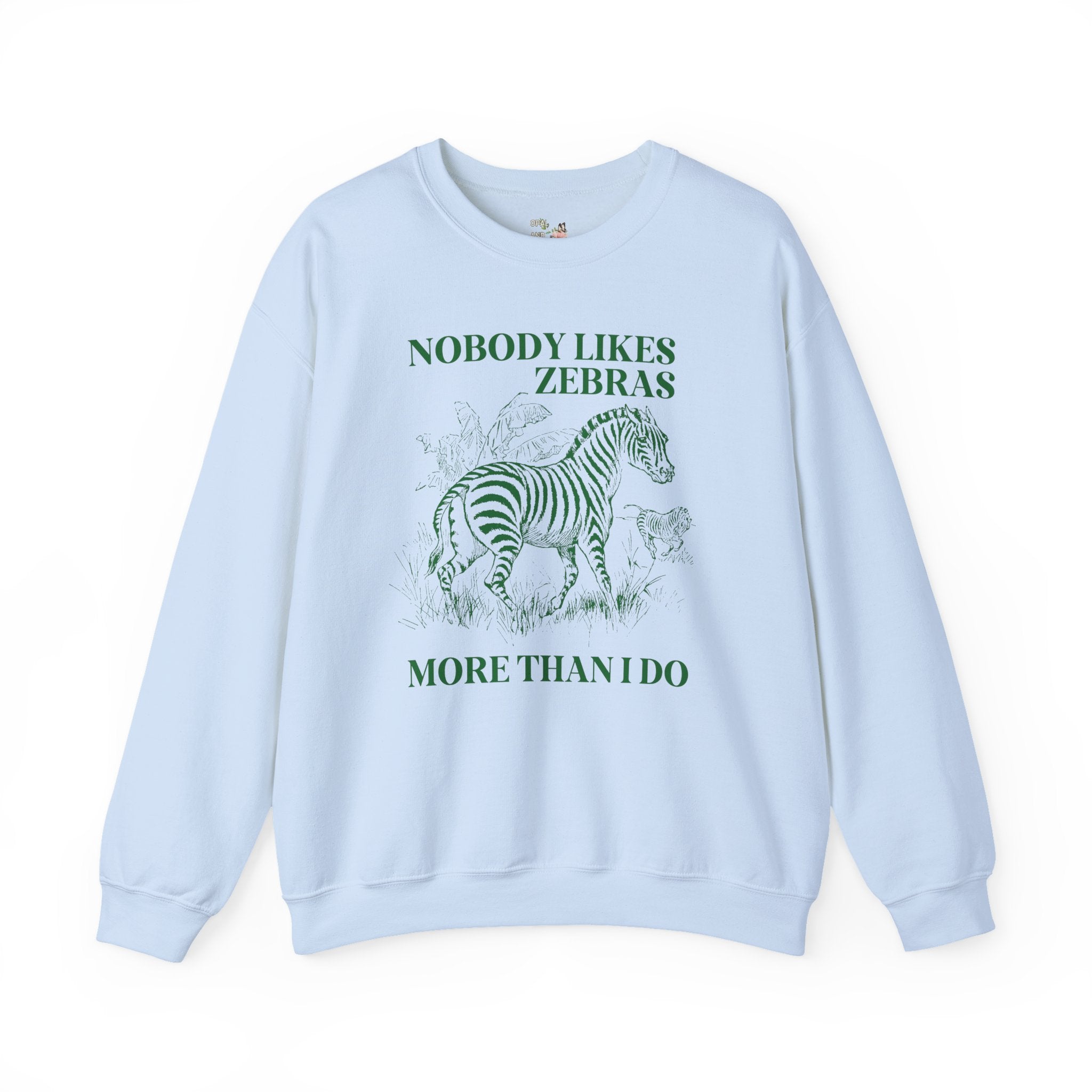 Silly Zebra Lover Sweatshirt, Animal Lover, Trip to Zoo, Wildlife Ecology Biology Teacher Shirt, Birthday Gift for Sister Who Loves Zebras - Opal and June