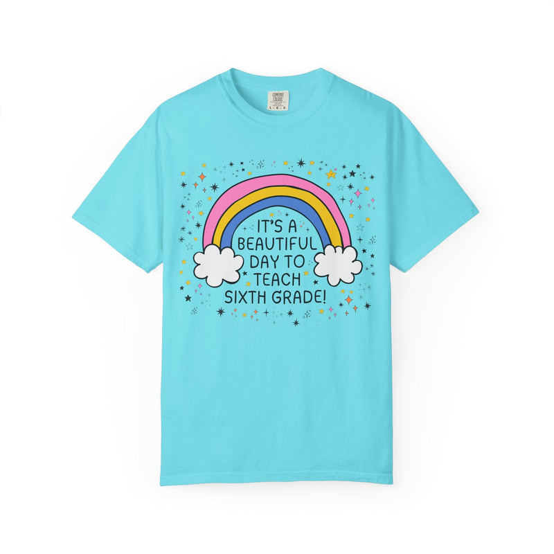 Sixth Grade Teacher Tee Shirt for Sixth Grade Crew, Cute Early Childhood Education Major Gift for New Teaching Job, Matching 6th Grade Squad - Opal and June