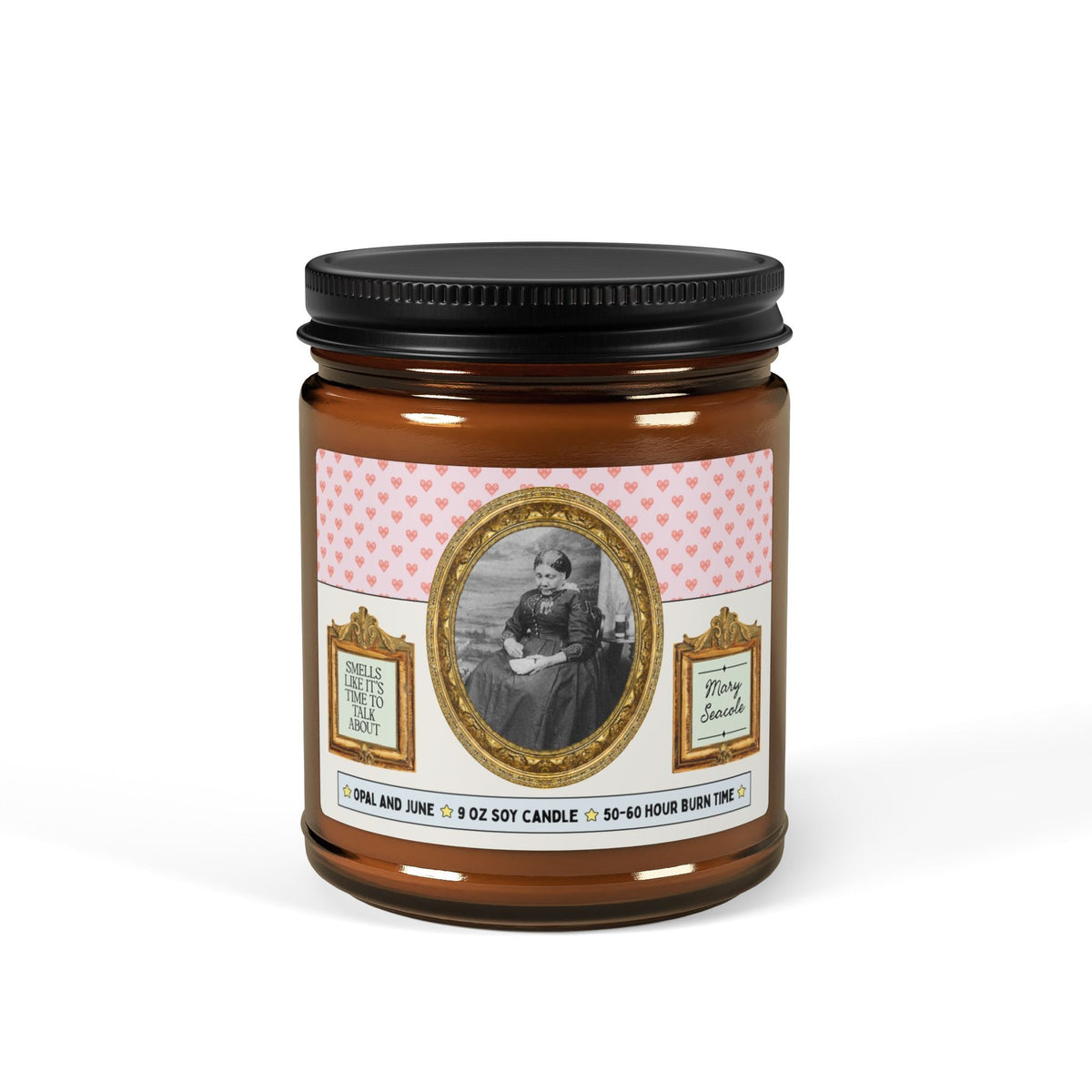 Smells Like It's Time to Talk About Mary Seacole: Colorful Maximalist History Buff Candle, Jamaican Nursing History, Black History Month - Opal and June