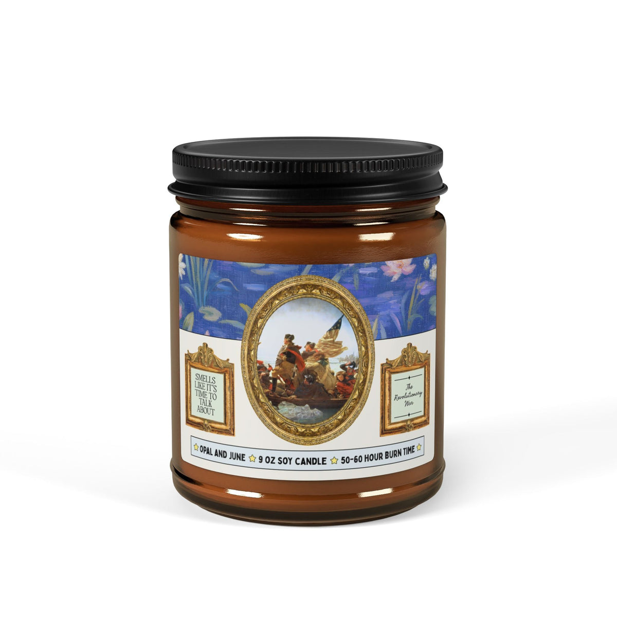 Smells Like It's Time to Talk About The Revolutionary War: American History Buff Gift for Dad or Teacher Who Loves Early US American History, George Washington Painting - Opal and June