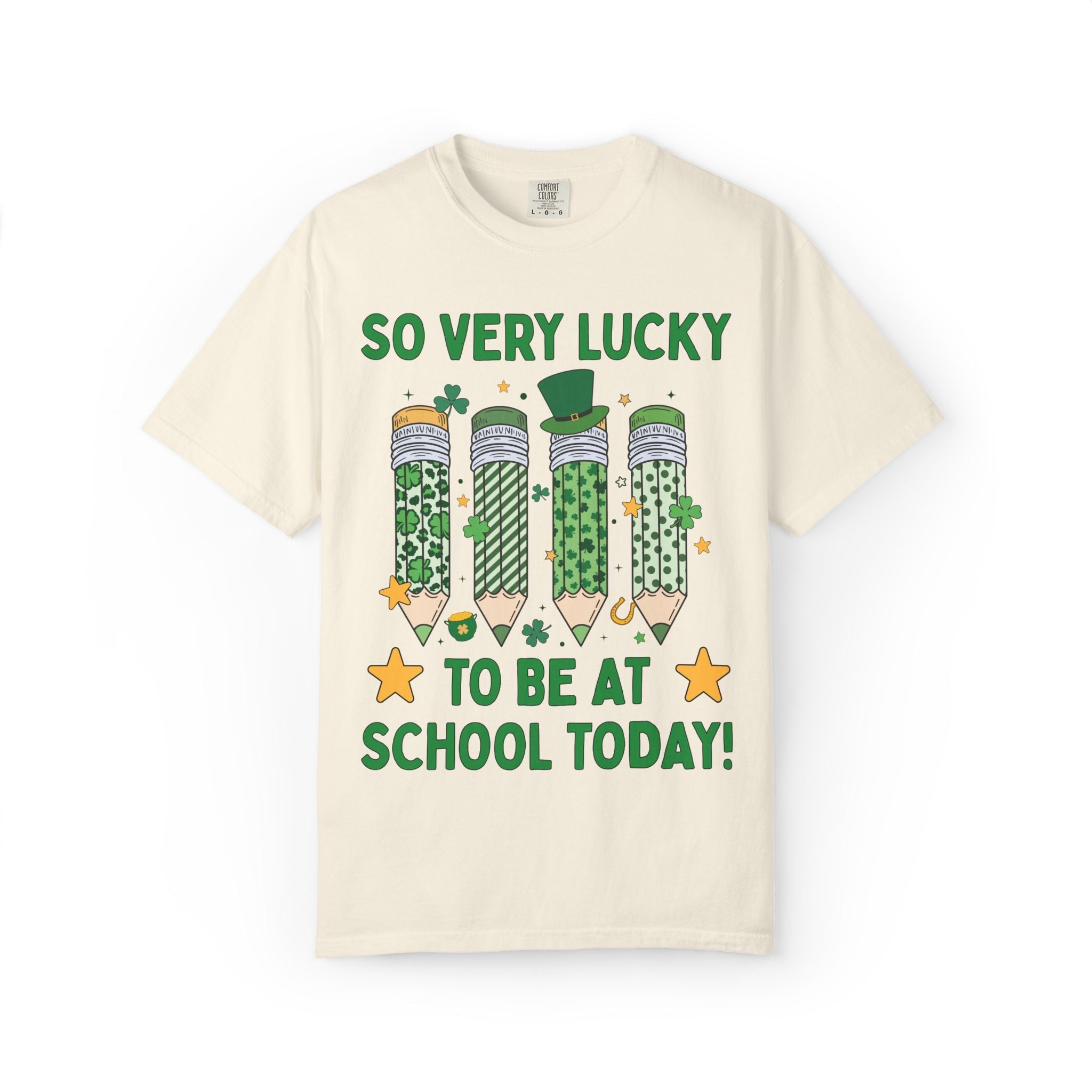 So Very Lucky To Be At School Today Tee - Opal and June