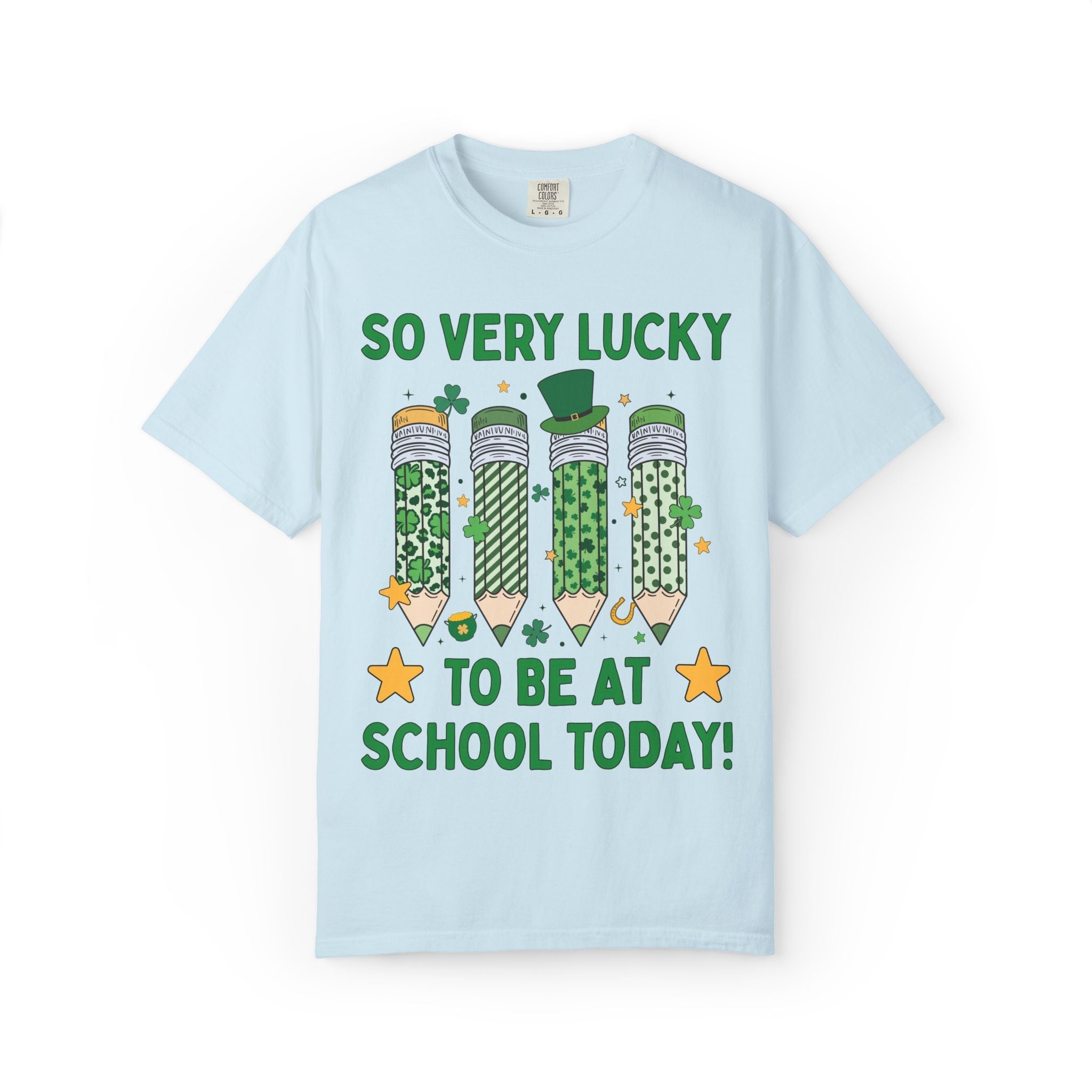 So Very Lucky To Be At School Today Tee - Opal and June