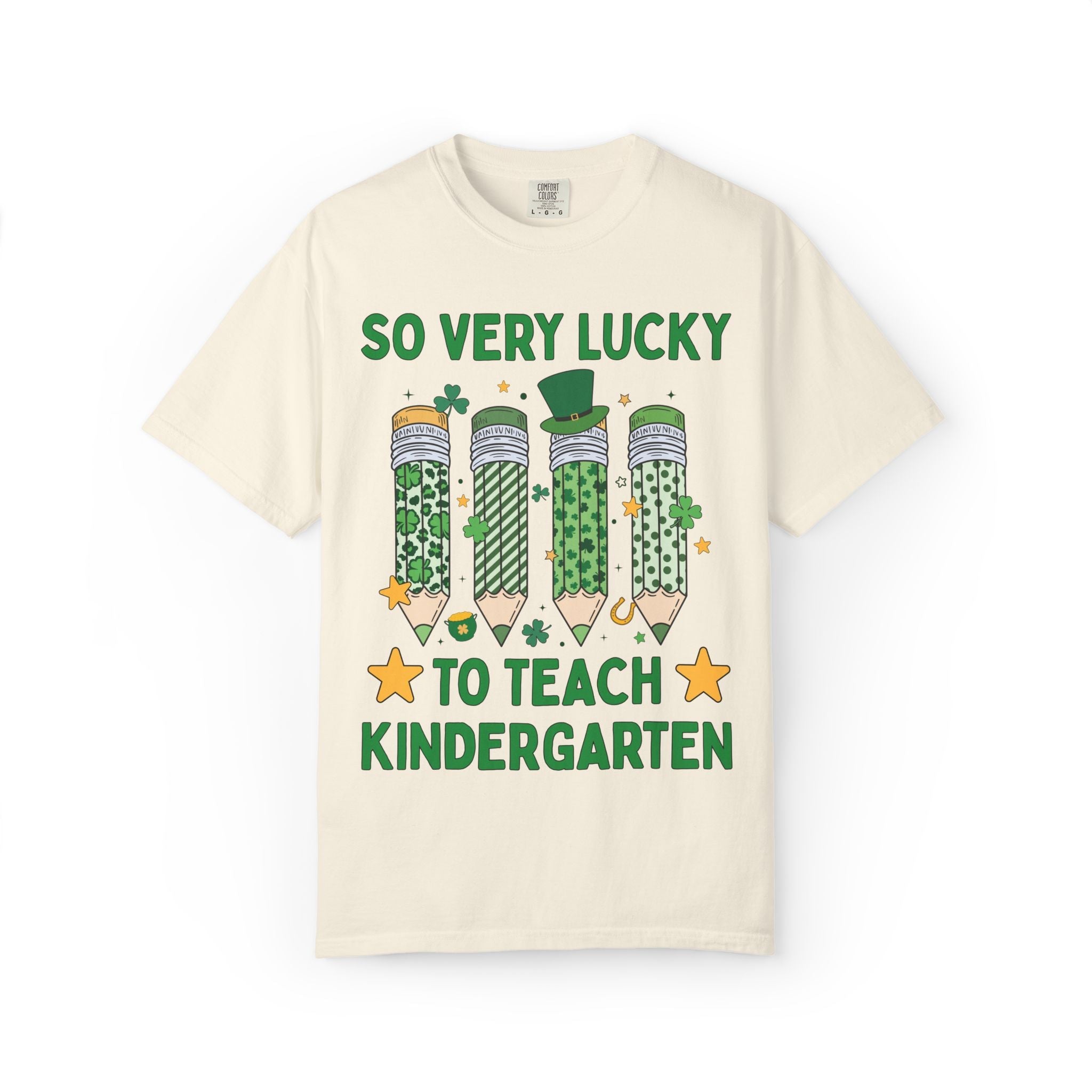 So Very Lucky To Teach Kindergarten Tee - Opal and June