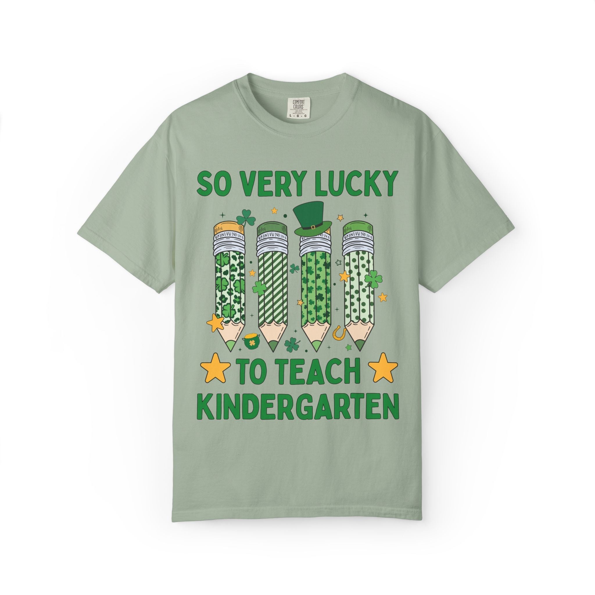 So Very Lucky To Teach Kindergarten Tee - Opal and June