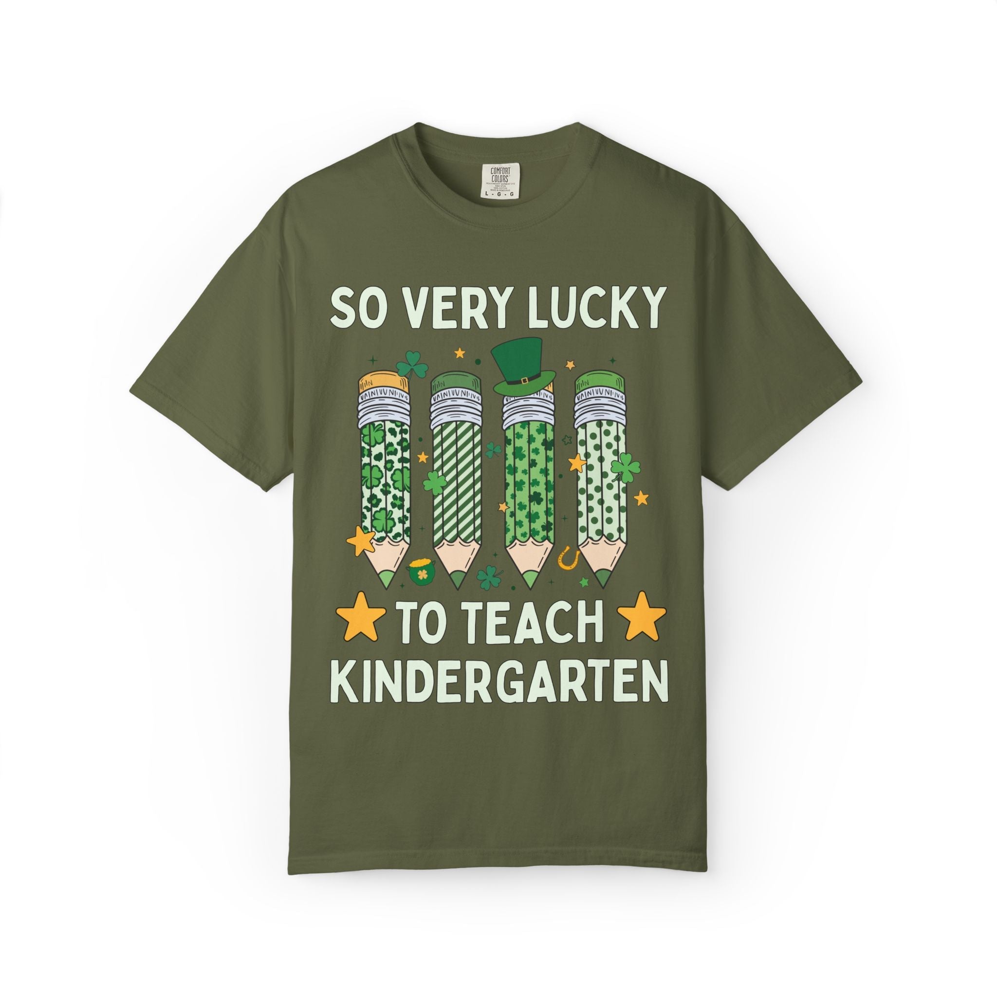 So Very Lucky To Teach Kindergarten Tee - Opal and June