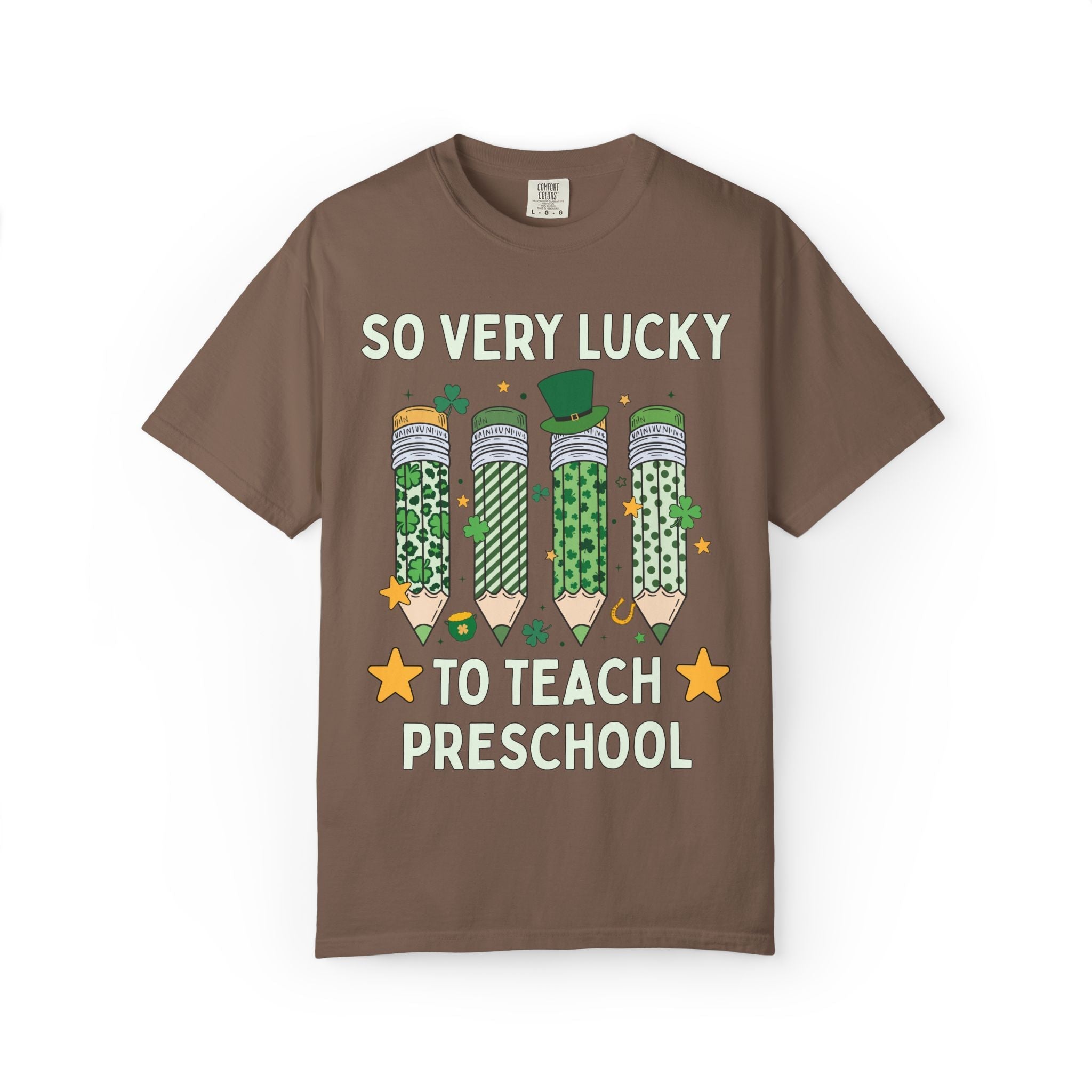 So Very Lucky To Teach Preschool Tee Shirt - Opal and June