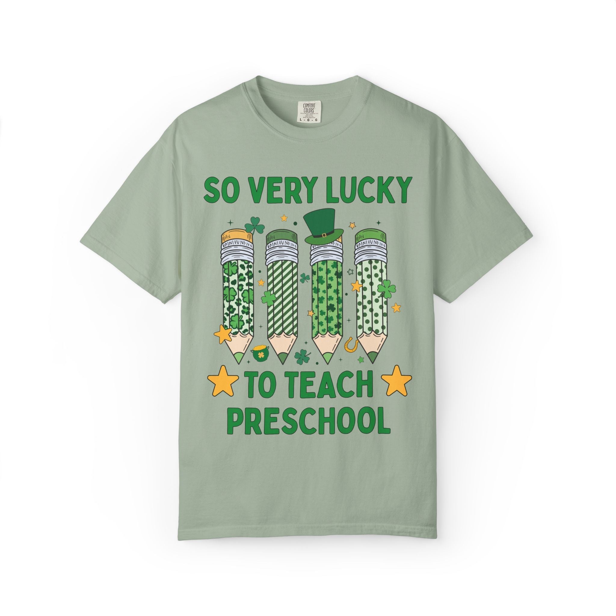 So Very Lucky To Teach Preschool Tee Shirt - Opal and June