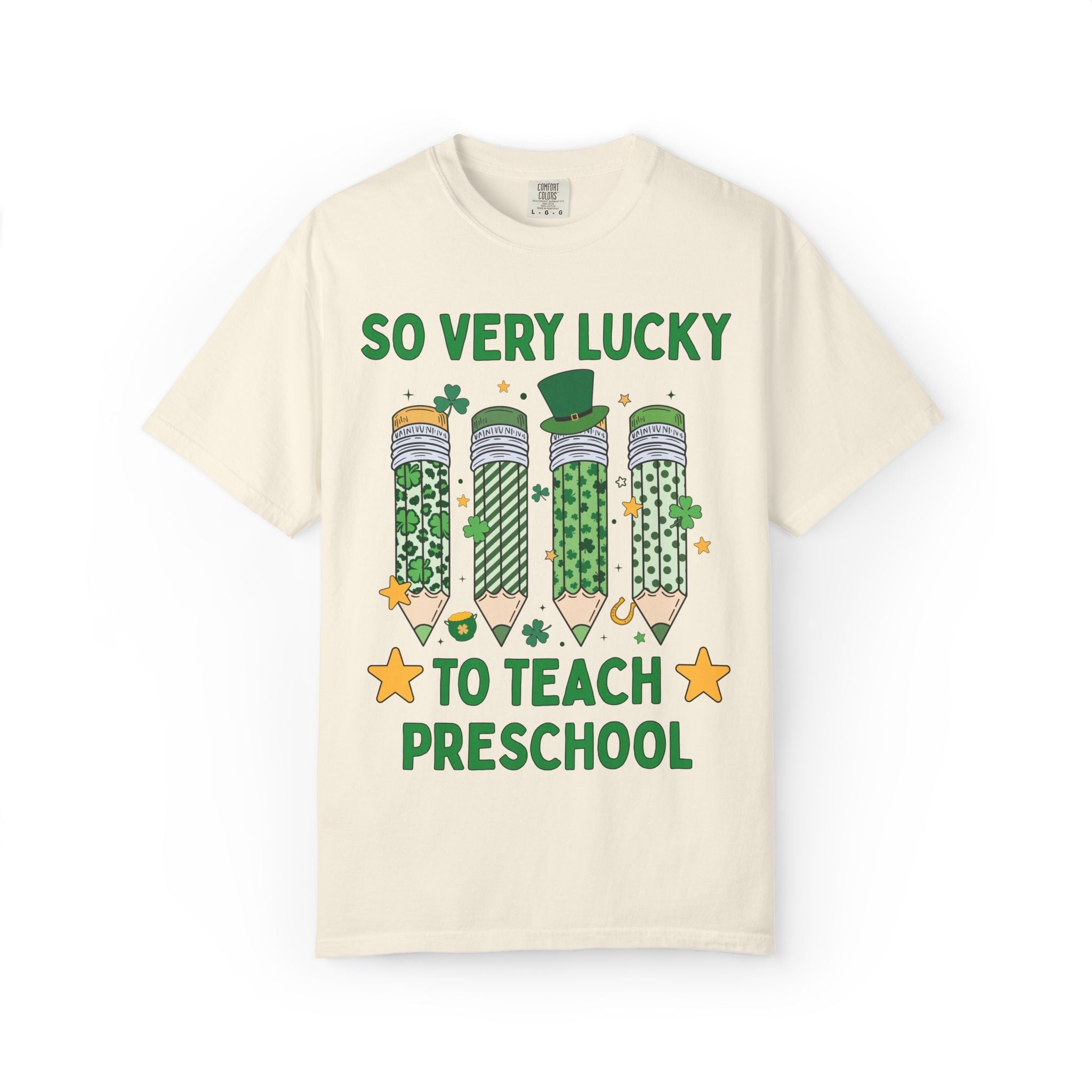So Very Lucky To Teach Preschool Tee Shirt - Opal and June