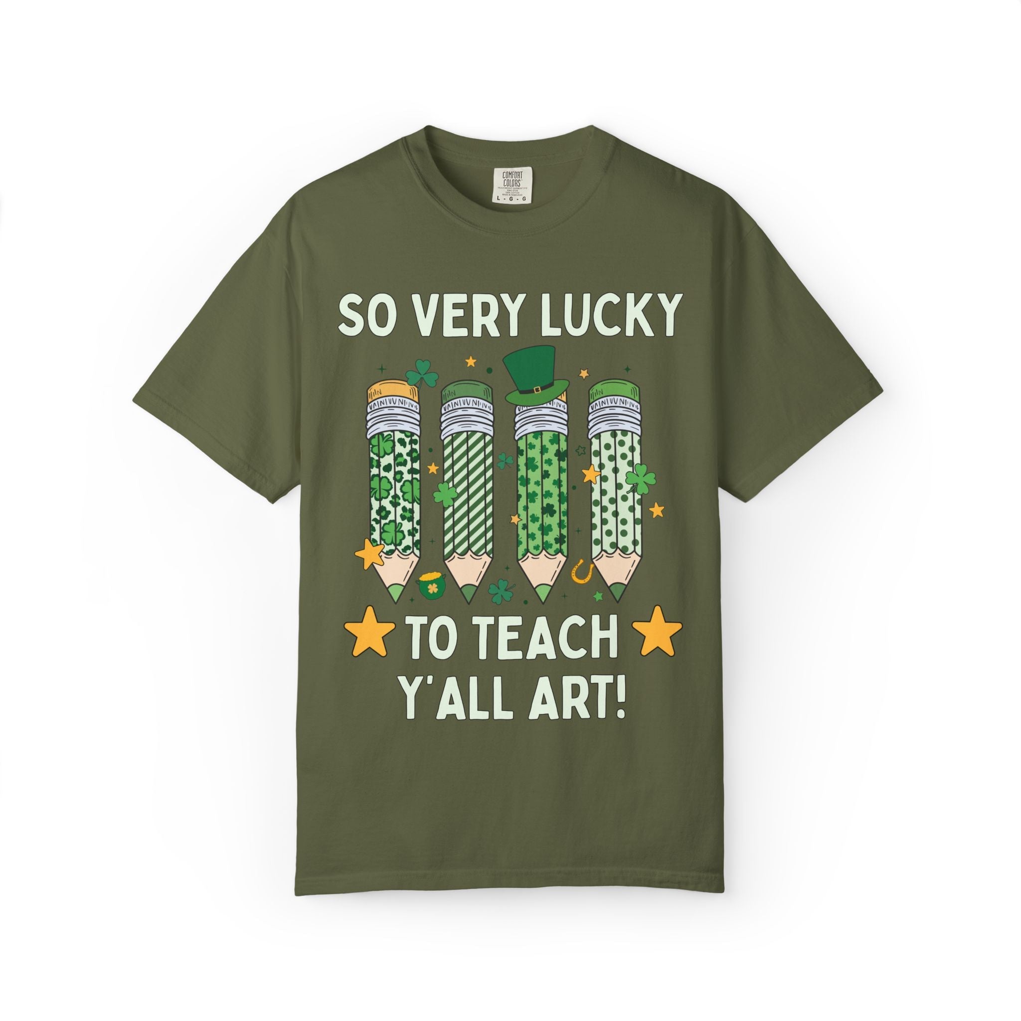 So Very Lucky To Teach Y'all Art Tee - Opal and June