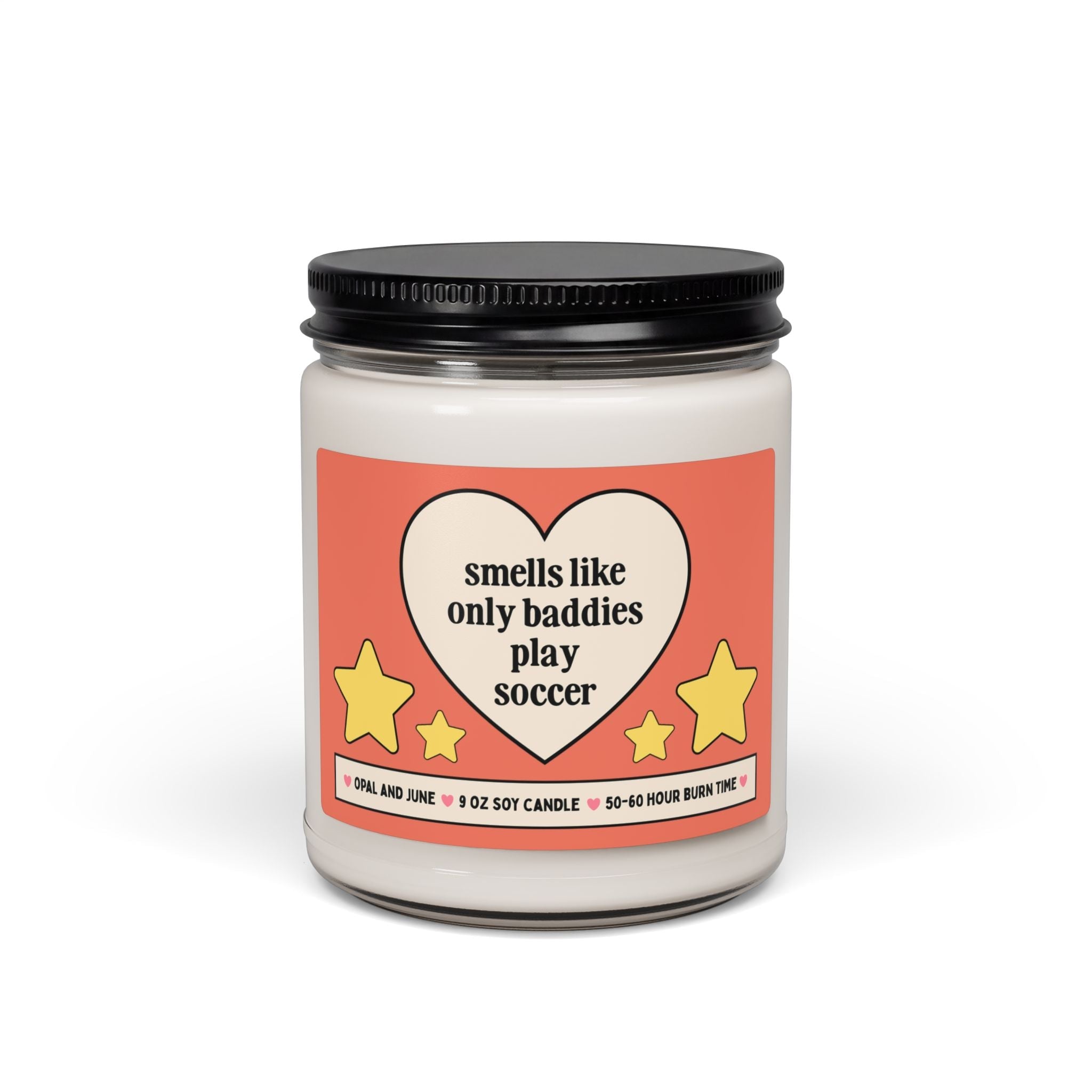 Soccer Player Gift for High School Soccer Player, Group Women's College Soccer Gift from Coach, Candle for Soccer Team, 9 Oz Soy Candle - Opal and June