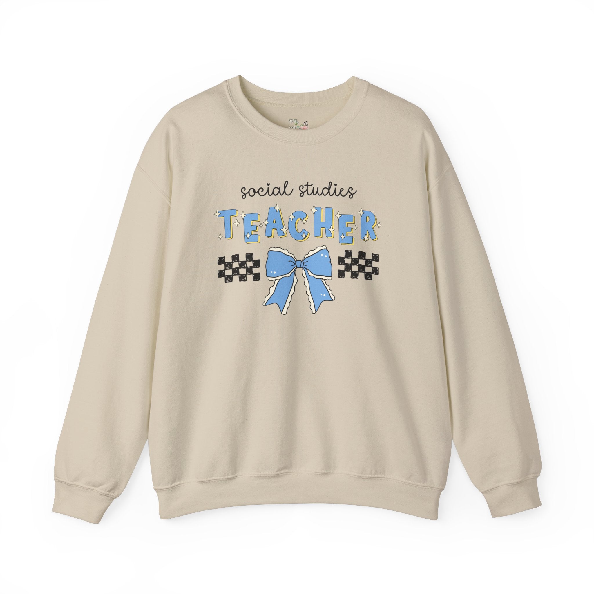 Social Studies Teacher Sweatshirt, Cute Congratulations Gift, New Social Studies Teacher, Graduation Gift, Back to School Matching Shirt - Opal and June