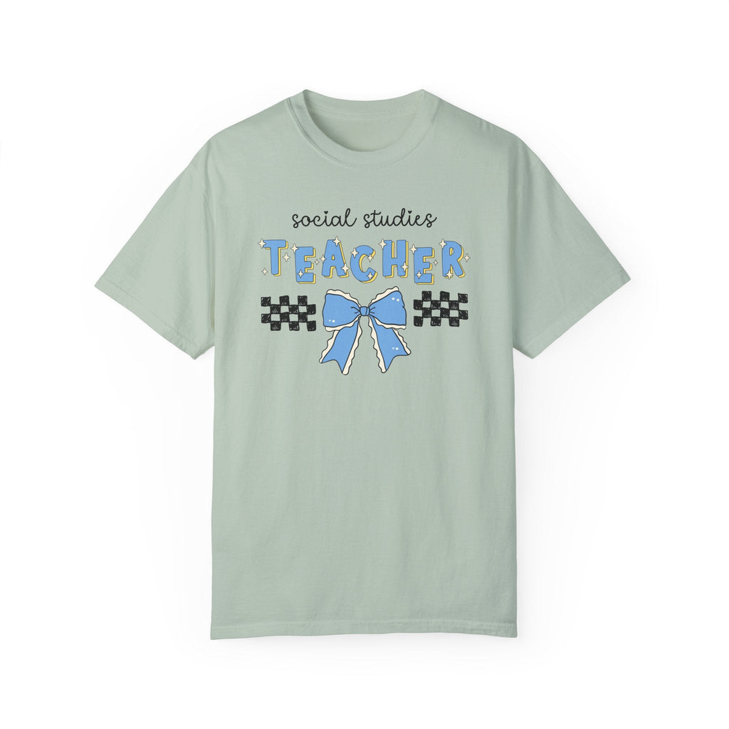 Social Studies Teacher T-Shirt, Cute Congratulations Gift for New Social Studies Teaching Job, Graduation Gift, Back to School Matching Tee - Opal and June