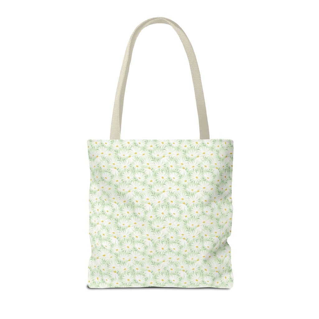 Soft Cottagecore Aesthetic Tote Bag with Flowers and Stripes, Cute Matching Bachelorette Gift for Sisters, Tote with Initial or Letter: Q - Opal and June