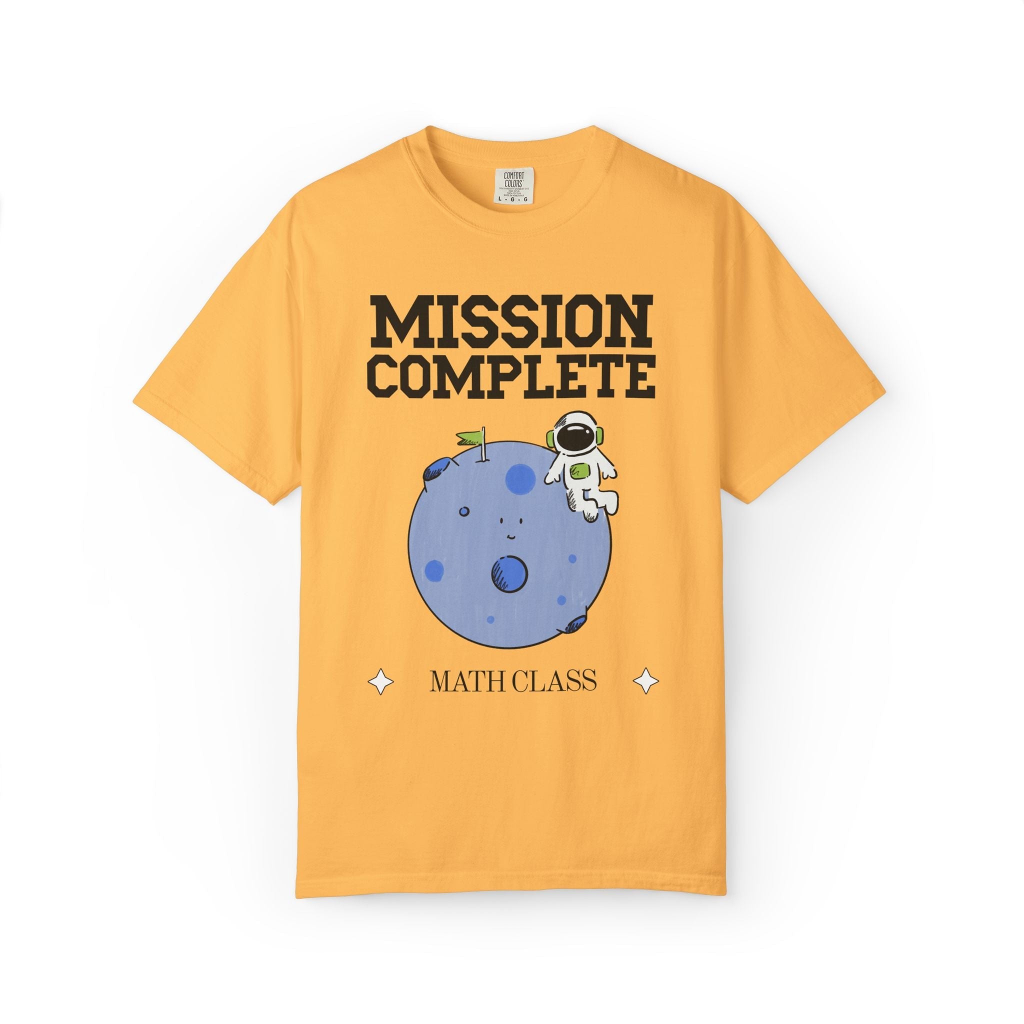 Space Last Day of School Matching Teacher T-Shirt for End of School Year, Cute and Nostalgic Middle School Office Staff Tee with Moon - Opal and June