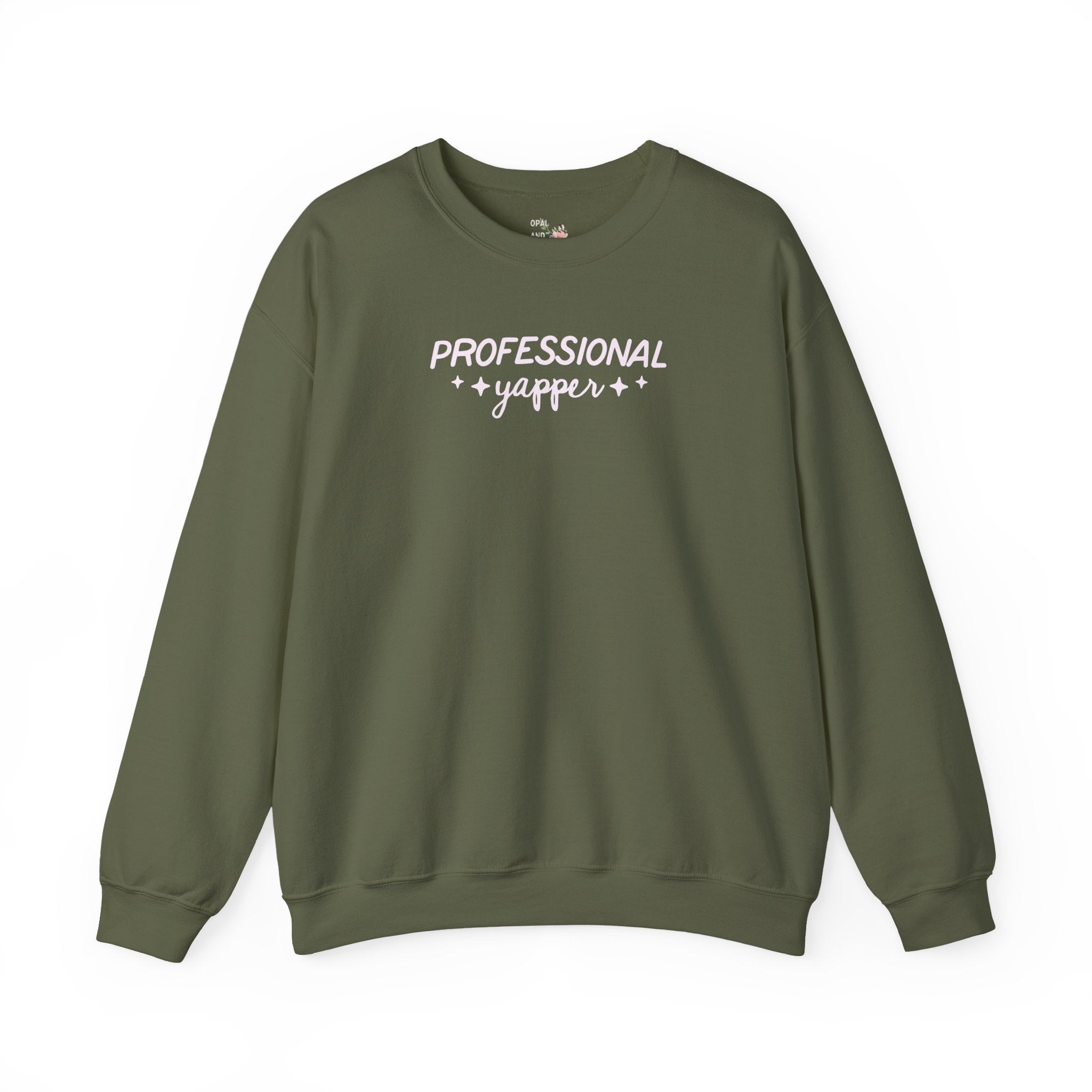 Speech Language Pathologist Sweatshirt, Cute Y2K Early 2000s Aesthetic: Professional Yapper, Funny Saying Speech Teacher Appreciation Tee - Opal and June