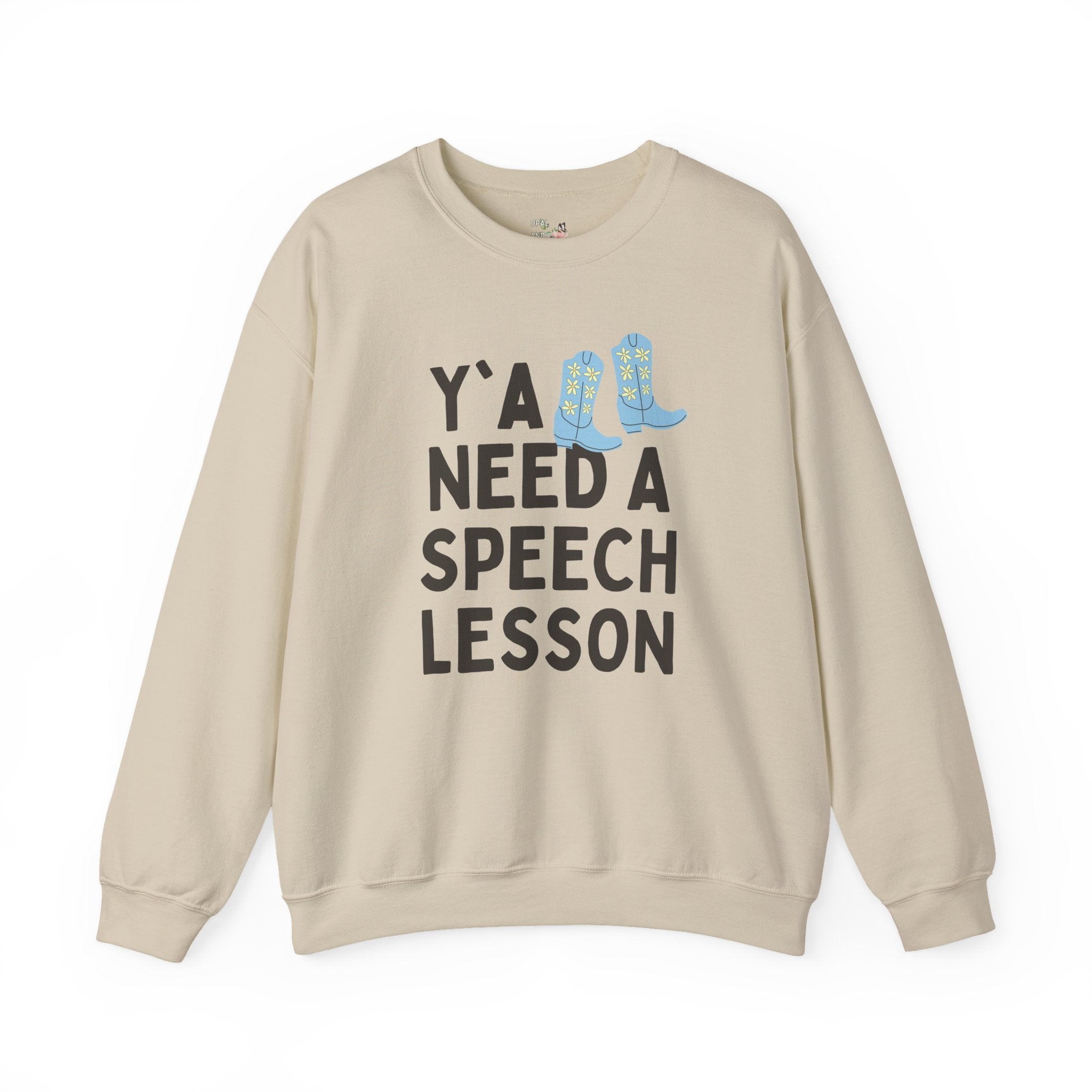 Speech Teacher Sweatshirt for Speech Therapist, Funny Saying Western Aesthetic Shirt for Speech Language Pathologist, Silly SLP Major Shirt - Opal and June