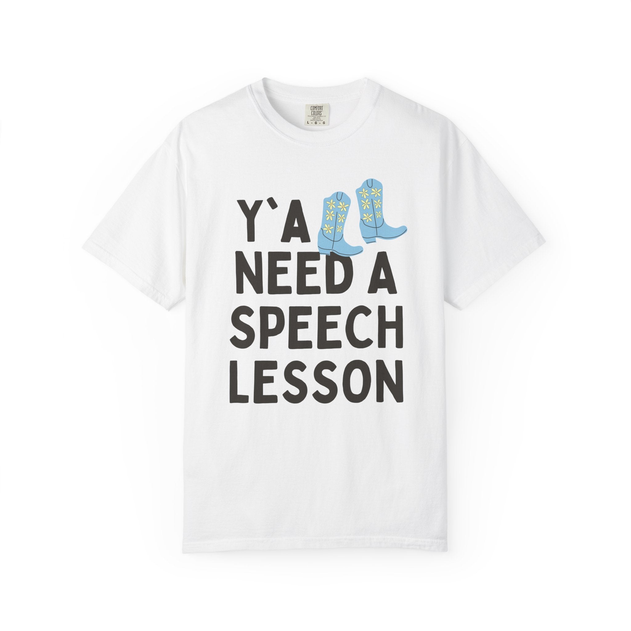 Speech Teacher Tee Shirt for Speech Therapist, Funny Saying Western Aesthetic T-Shirt for Speech Language Pathologist, Silly SLP Major Tee - Opal and June
