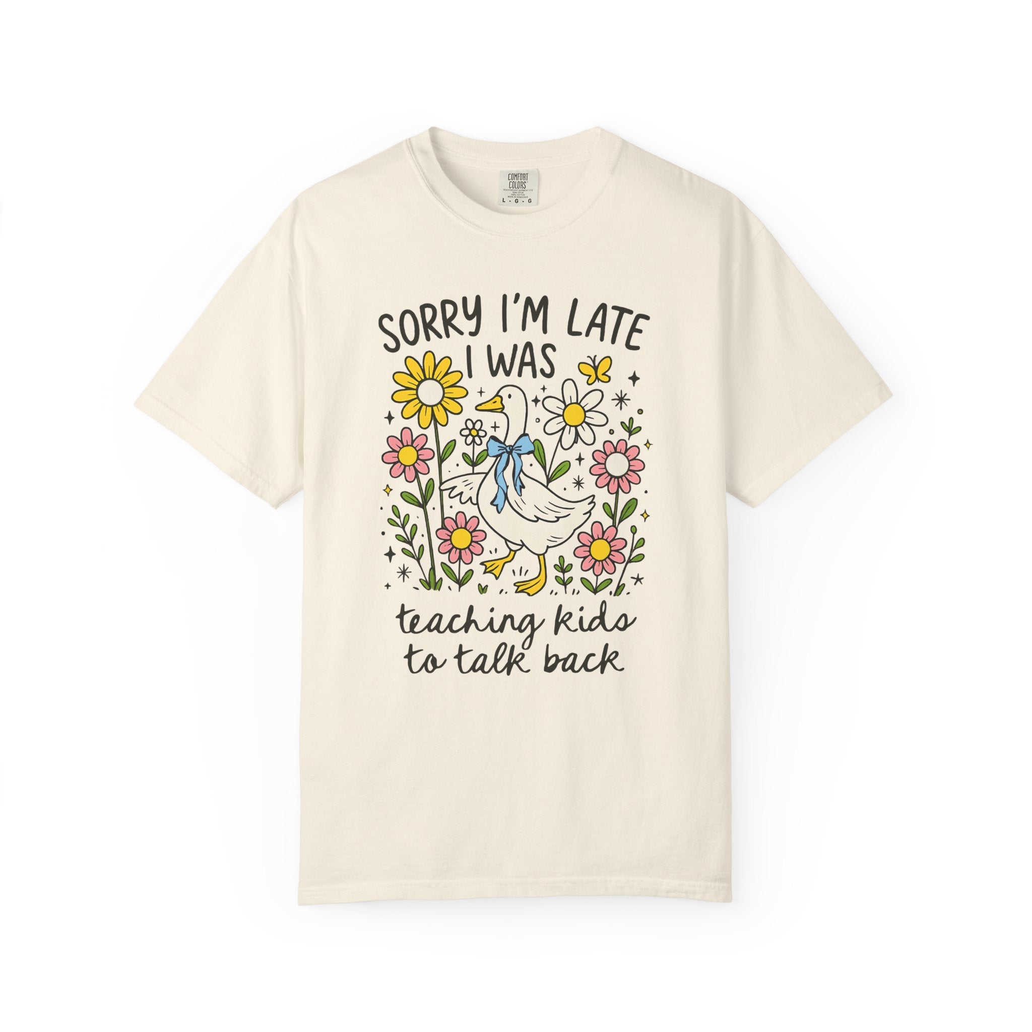 Speech Therapist Funny Saying T-Shirt with Cute 90s Doodles, Silly Goose Speech Language Pathologist Tee with Flowers, Teacher Appreciation - Opal and June